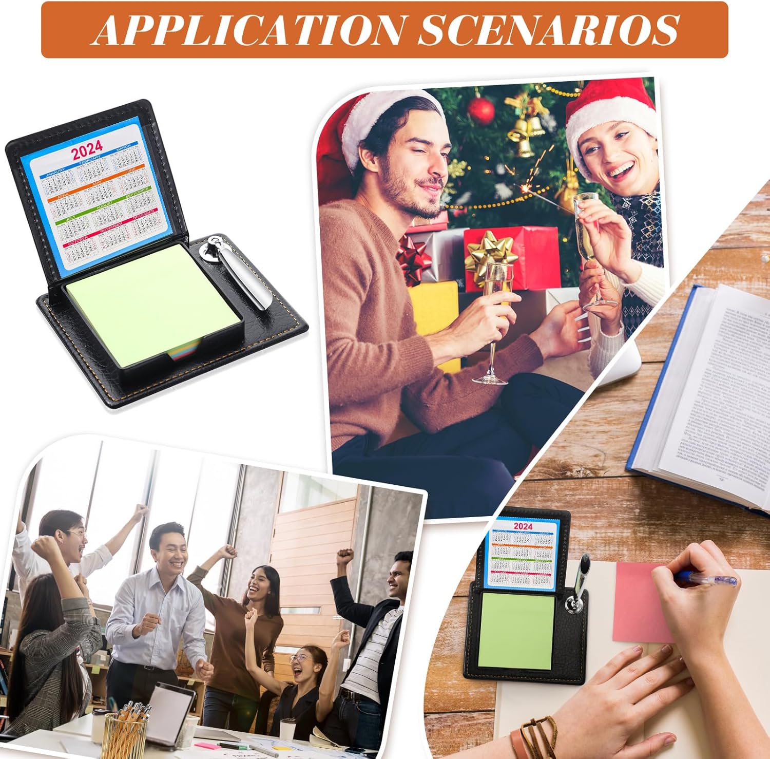 10 soportes para notas adhesivas, regalos de agradecimiento a granel para empleados, compañeros de trabajo, notas adhesivas inspiradoras, soporte