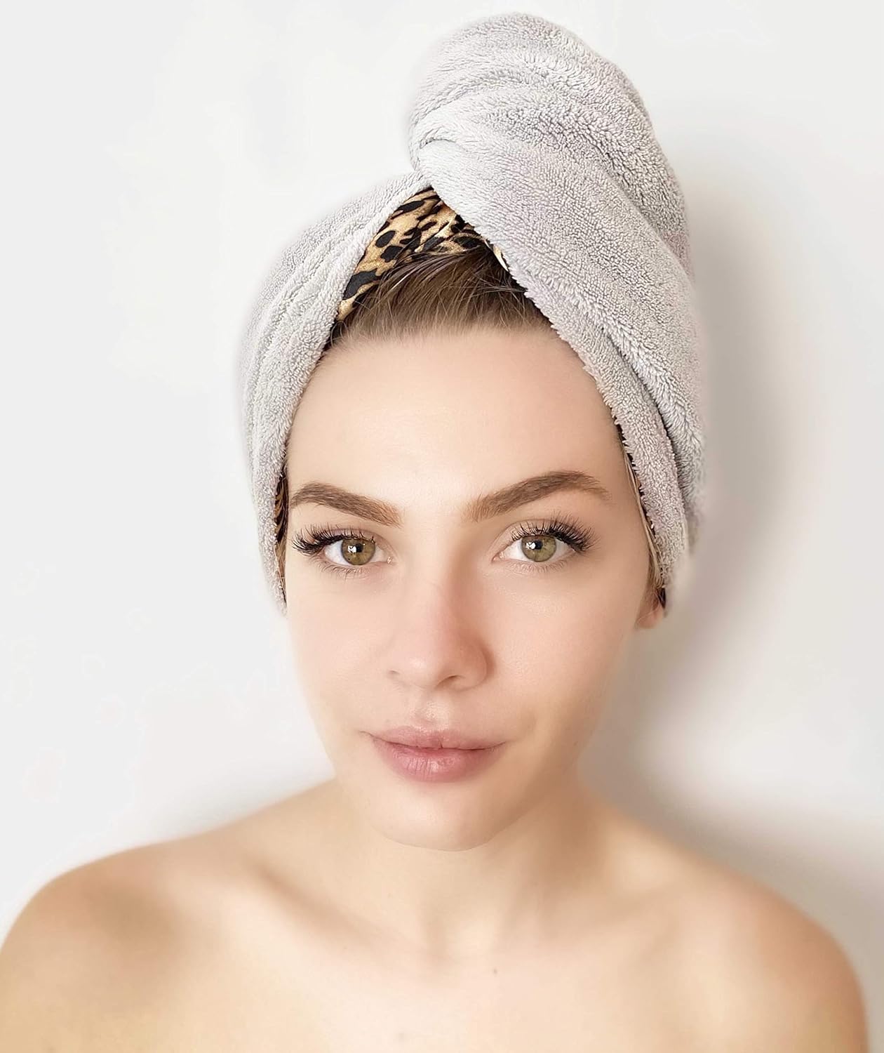 ARIADNI – Turbante de toalla para el pelo, microfibra de bambú, seda, secado rápido, toalla para el cabello, súper absorbente, ligera, seca con