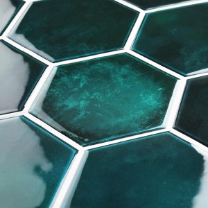 FunStick 15 azulejos de azulejos de color verde esmeralda, despegar y pegar, para cocina, baño, 12 x 12 pulgadas, hexagonales, para salpicaduras, FunStick 15 azulejos de azulejos de color verde esmeralda, despegar y pegar, para cocina, baño, 12 x 12 pulgadas, hexagonales, para salpicaduras,