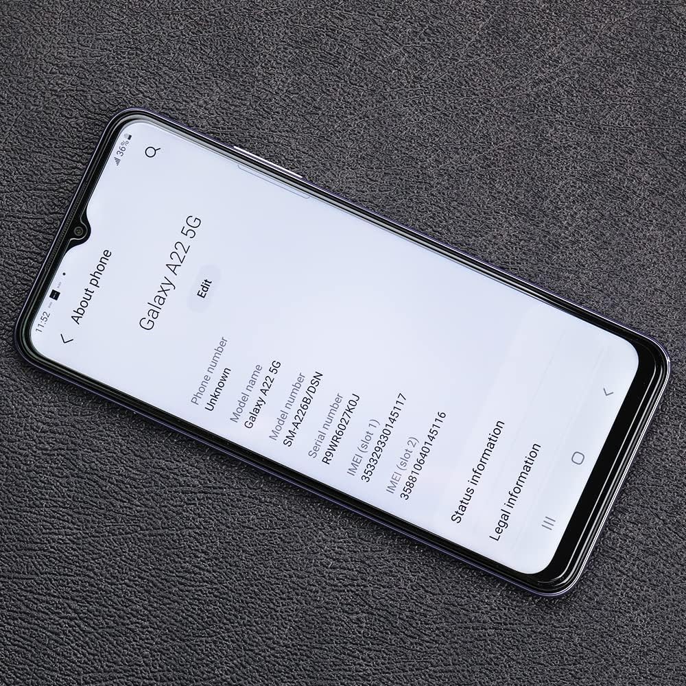 Ibywind Protector de pantalla para SamSung Galaxy A22 5G (6.6 pulgadas), con 2 piezas de vidrio templado, 1 protector de lente de cámara, 1 película