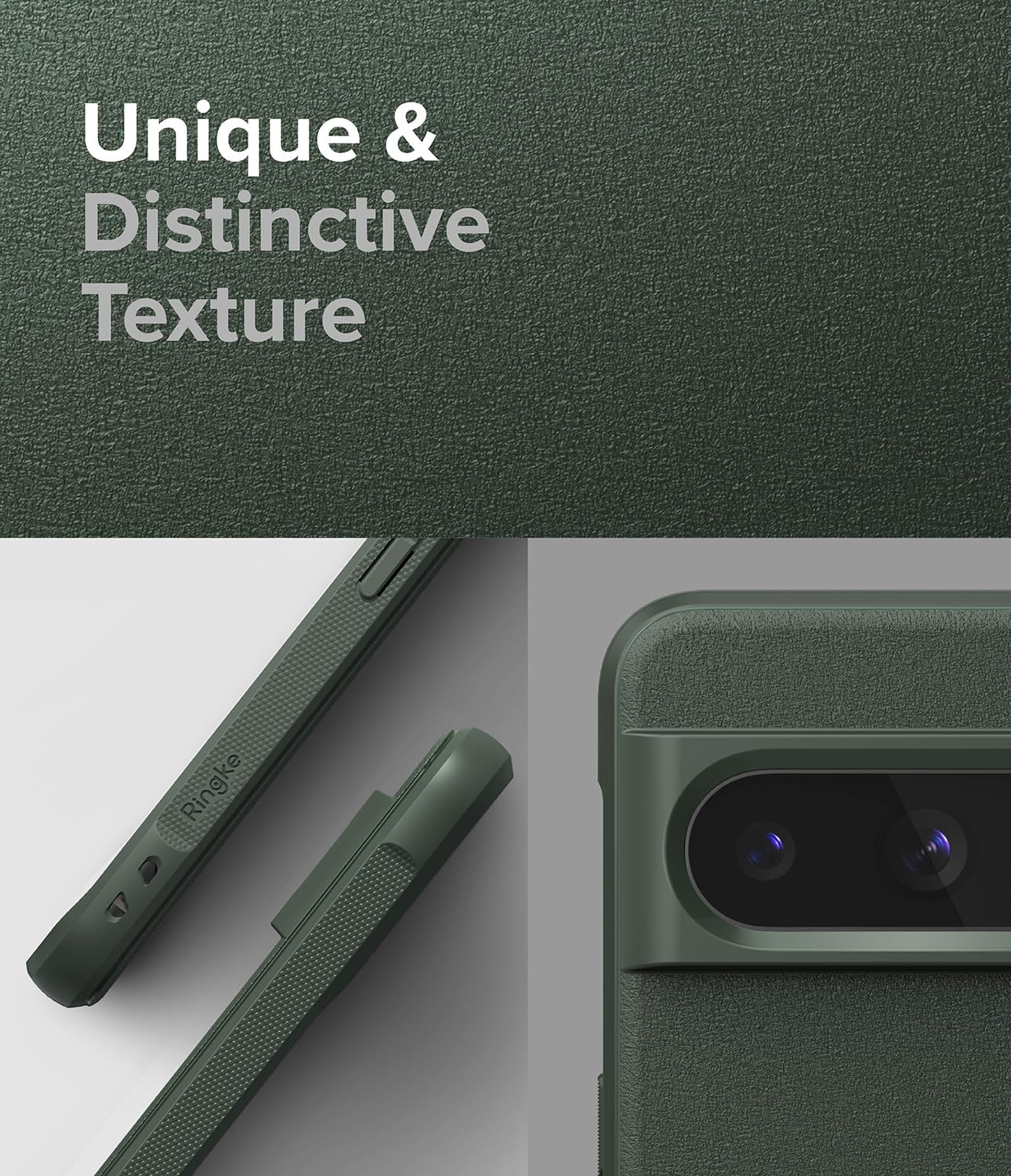 Ringke Onyx Se siente bien en la mano Compatible con Google Pixel 8 Pro, tecnología antihuellas que evita manchas grasas, agarre mejorado