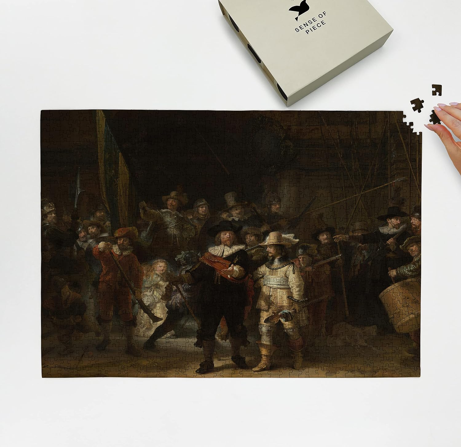 Rompecabezas para adultos de 1000 piezas  La vigilancia nocturna  Rembrandt Van Rijn