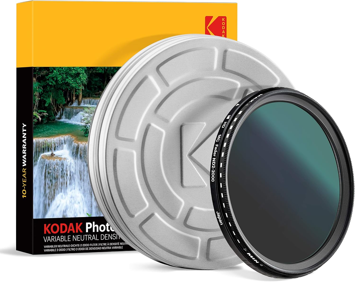 KODAK Filtro ND variable Fader de 1.457 in  Filtro de densidad neutra ND2-2000 de rango variable, evita la sobreexposición con poca profundidad de