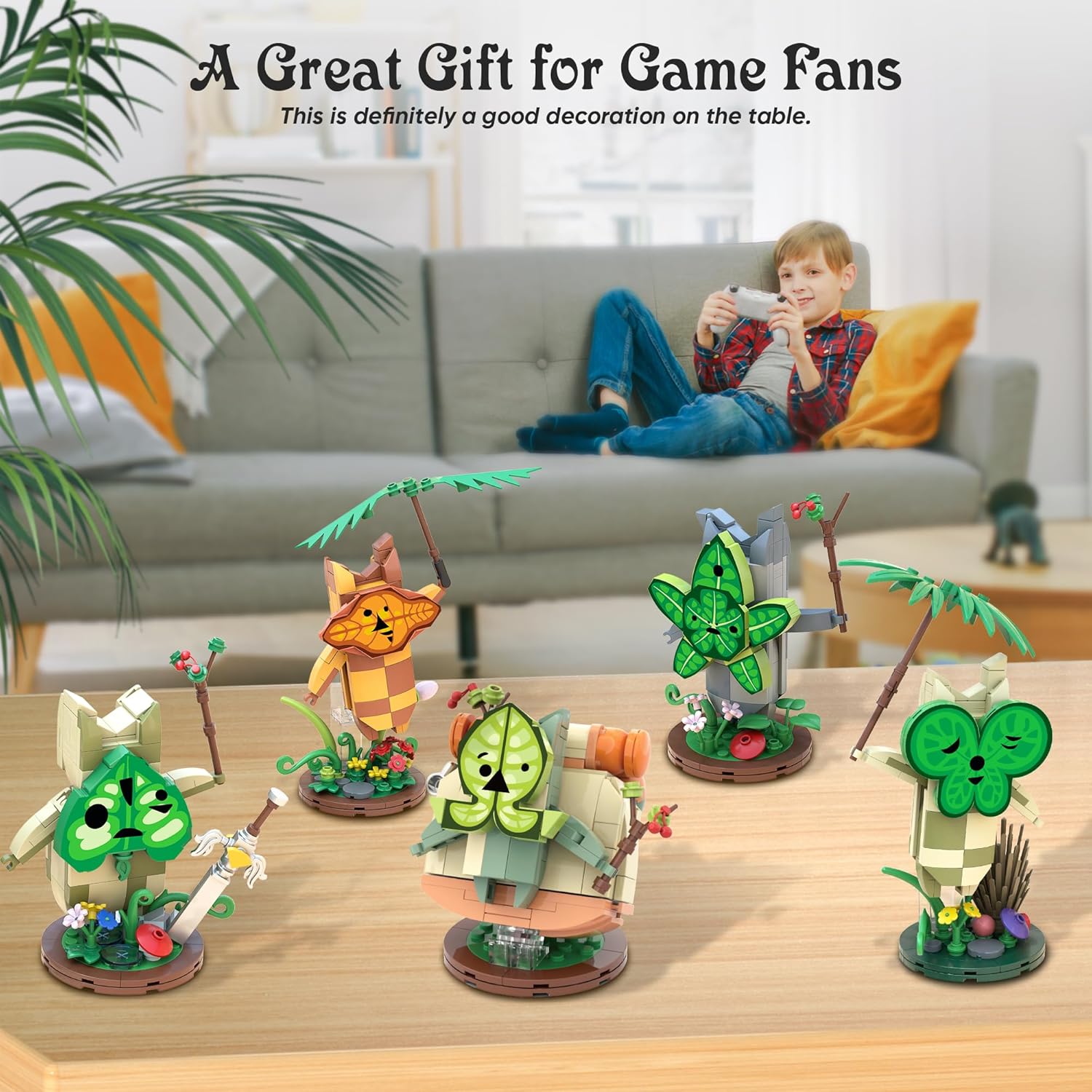 Koroks – Juego de construcción compatible con placa base Lego, juegos de bloques de construcción de 5 personajes para fanáticos de BOTW, lindas