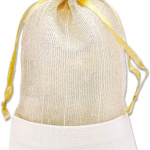 TheDisplayGuys For Your Modern Living Paquete de 24 bolsas de regalo de organza de lino y oro con cordones (pequeñas de 4 x 6), recuerdos de fiesta, TheDisplayGuys For Your Modern Living Paquete de 24 bolsas de regalo de organza de lino y oro con cordones (pequeñas de 4 x 6), recuerdos de fiesta,