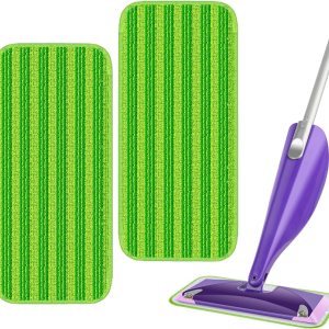 Almohadillas húmedas reutilizables para mopa Swiffer WetJet, repuestos de microfibra para chorro húmedo, almohadillas lavables para trapeador seco y Almohadillas húmedas reutilizables para mopa Swiffer WetJet, repuestos de microfibra para chorro húmedo, almohadillas lavables para trapeador seco y