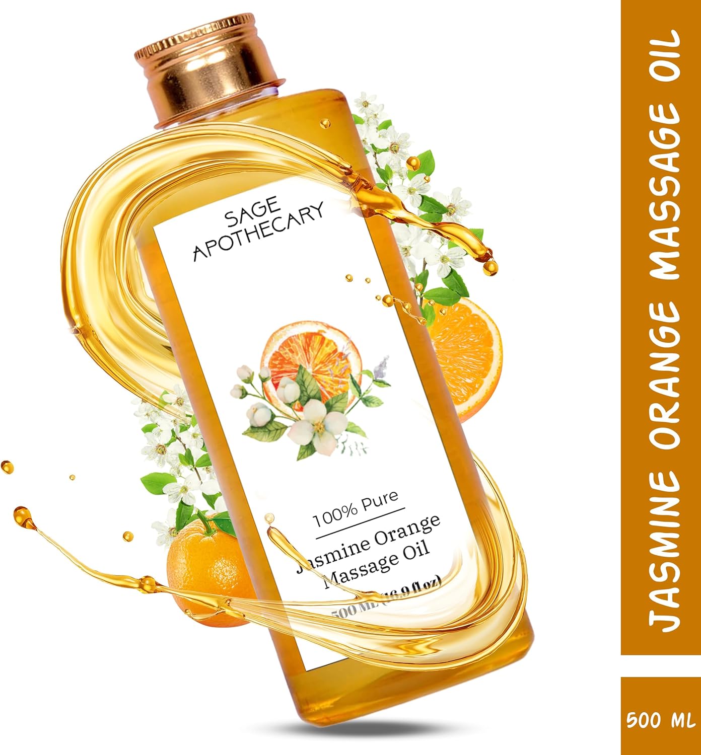 Sage Apothecary Aceite de masaje para alivio articular  Terapia de tejido profundo de cuerpo completo  Relajante dolor muscular y ansiedad