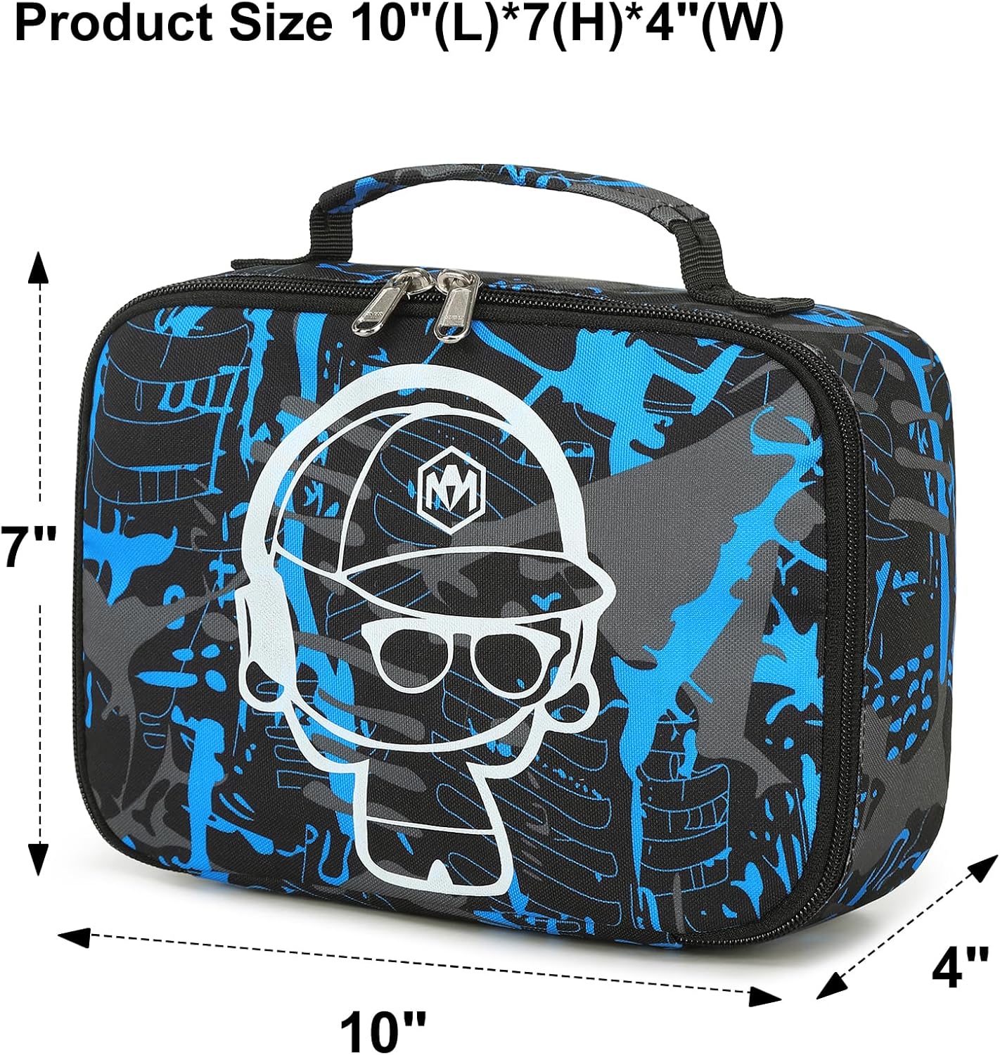 LEDAOU Lonchera con aislamiento térmico para niñas, bolsa de almuerzo reutilizable para escuela, picnic, senderismo, trabajo