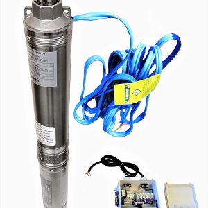 Bomba, Pozo Profundo, 1HP, 230V60HZ1PH, 3.5″, 8 stg, Max 207′ cabeza,33 gpm todo S.S., con caja de control Bomba, Pozo Profundo, 1HP, 230V60HZ1PH, 3.5″, 8 stg, Max 207′ cabeza,33 gpm todo S.S., con caja de control