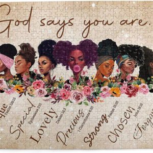 Rompecabezas de madera de 500 piezas para adultos, rompecabezas de mujer negra afroamericana para adultos y niños, juego de ocio, juguete divertido, Rompecabezas de madera de 500 piezas para adultos, rompecabezas de mujer negra afroamericana para adultos y niños, juego de ocio, juguete divertido,