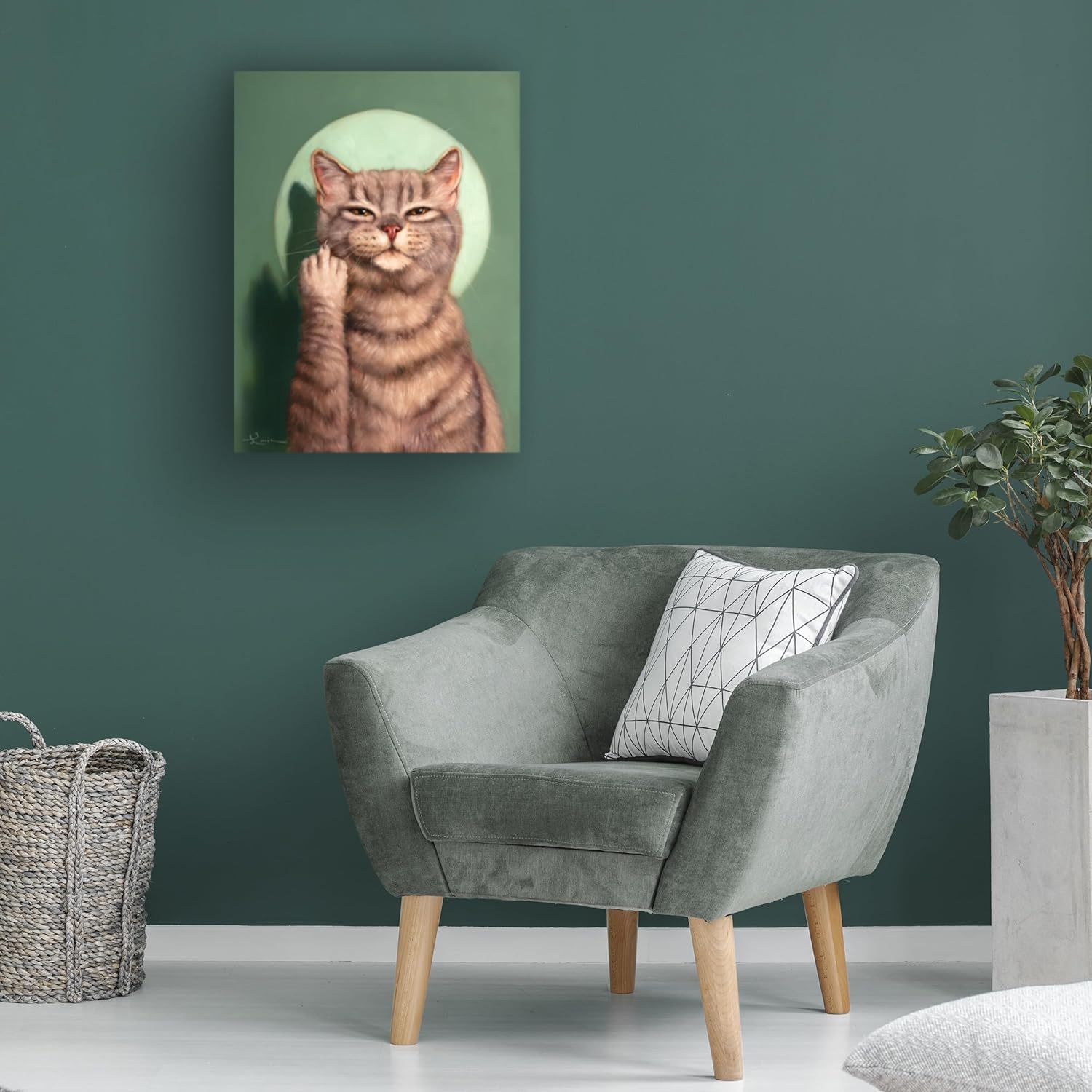 Trademark Fine Art Lienzo decorativo para pared, diseño de Lucia Heffernan “Good Morning To You” para sala de estar, dormitorio u oficina