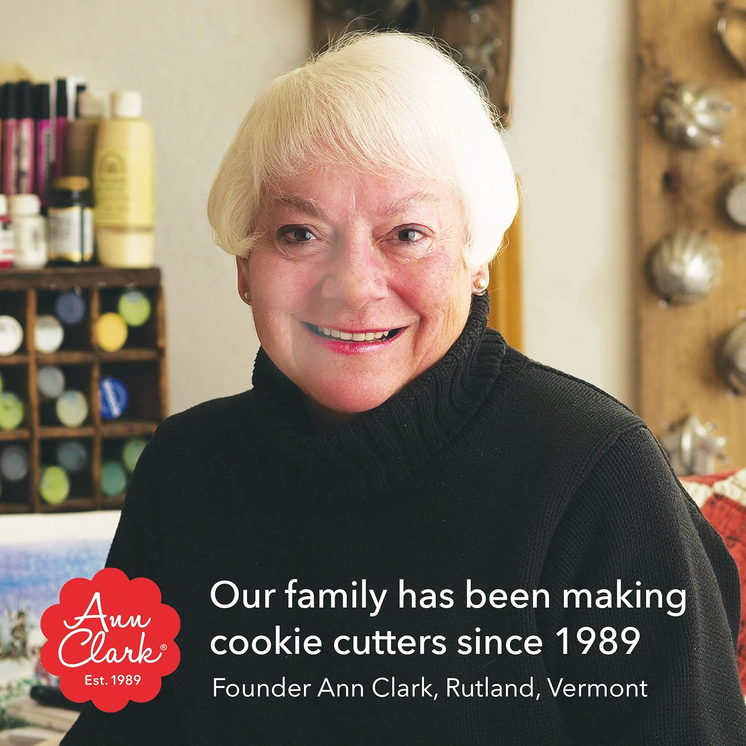 Cortador de galletas para pieshuellas, 3.75 pulgadas, fabricado en Estados Unidos por Ann Clark