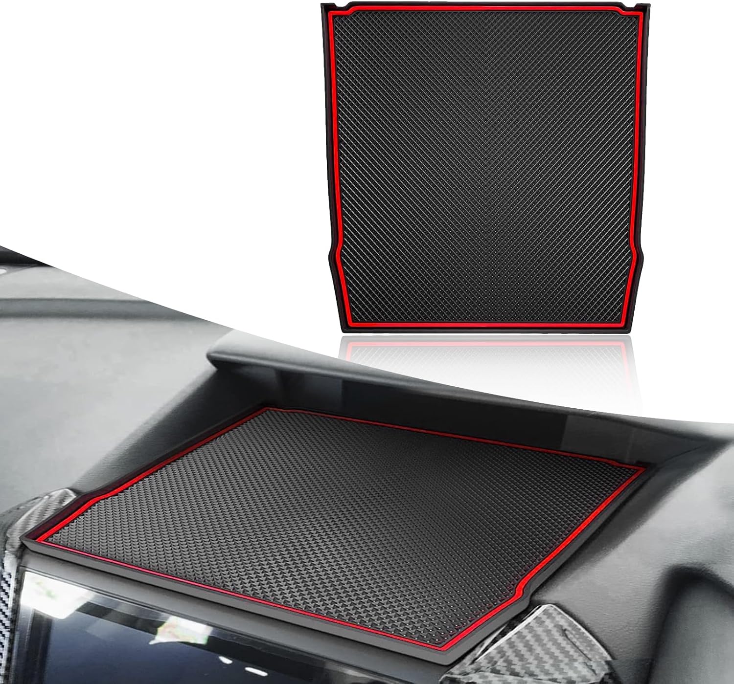 Jawmoy 1 alfombrilla antideslizante para salpicadero, de goma gruesa, accesorios de repuesto para el interior del automóvil, compatible con Subaru