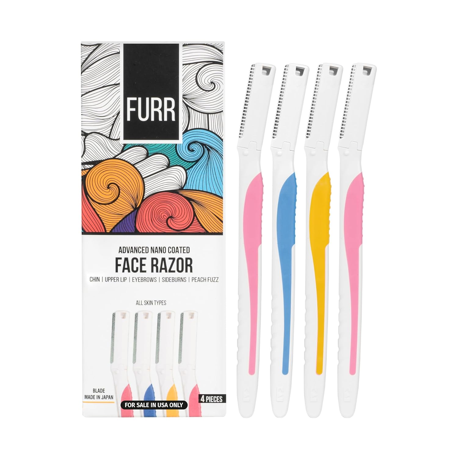 FURR Dermaplane – Maquinilla de afeitar para mujer  Maquinilla de afeitar para cejas  Maquinilla de afeitar facial para mujer  Herramienta de