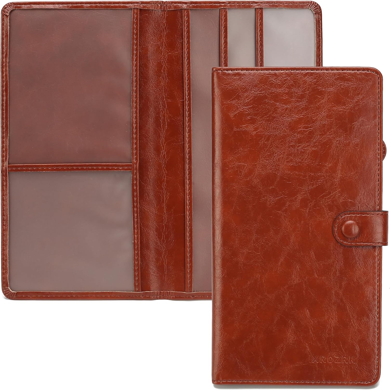 Carpeta para registro y seguro de automóvil, carpeta de piel sintética de alta calidad, para documentos de automóvil, licencia de conducir, tarjetas
