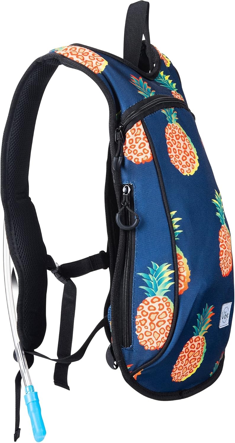 Vibe Festival Gear Mochila de hidratación con bolsa de agua de 2 L para mujeres, hombres, adolescentes y niños, Hydropack Hydro Sports, al aire