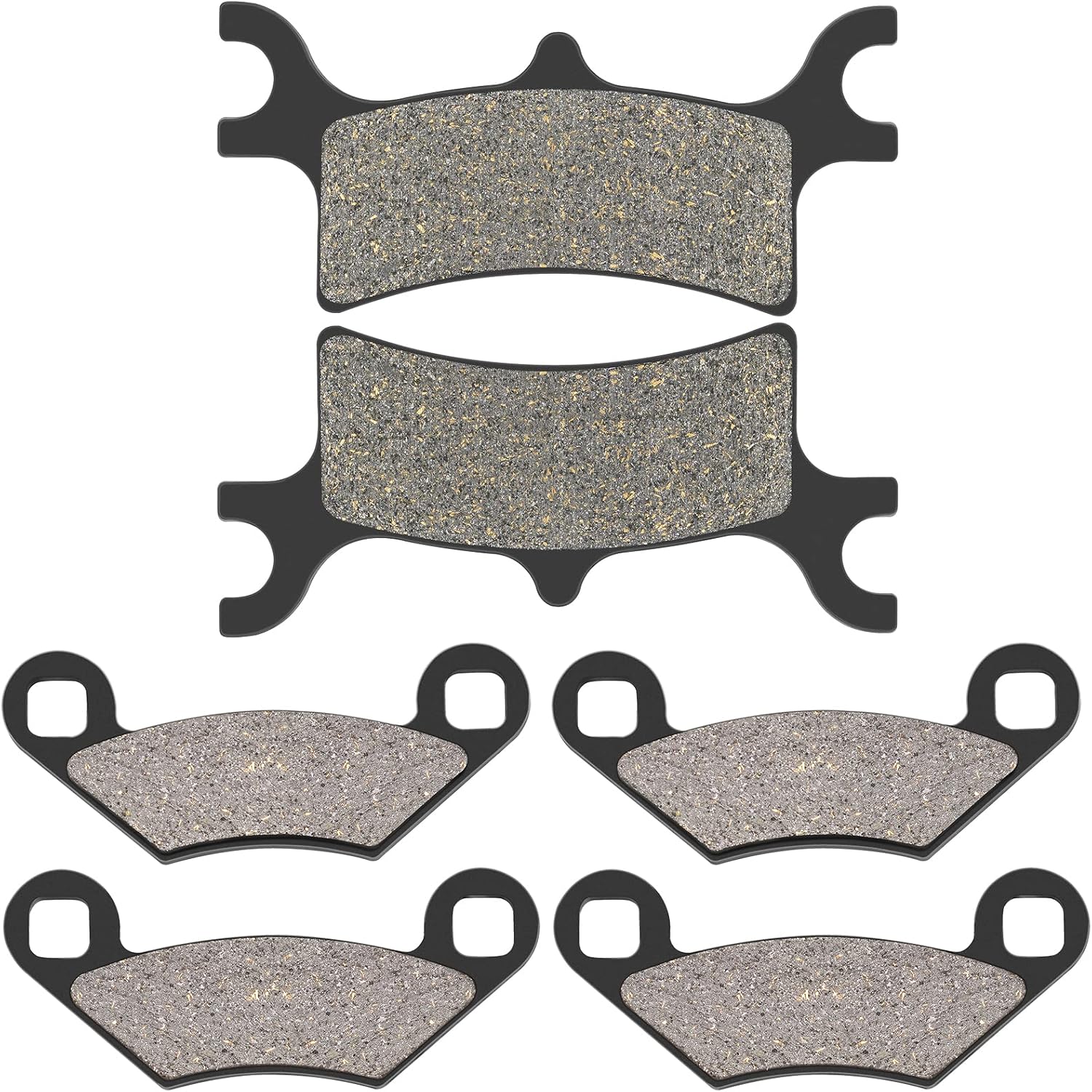 AHL Pastillas de freno delanteras y traseras para Polaris 500 Sportsman HOEFI 2003-2008 500 Sportsman X2 2006-2008 500 Scrambler 4×4 2005-2012 600