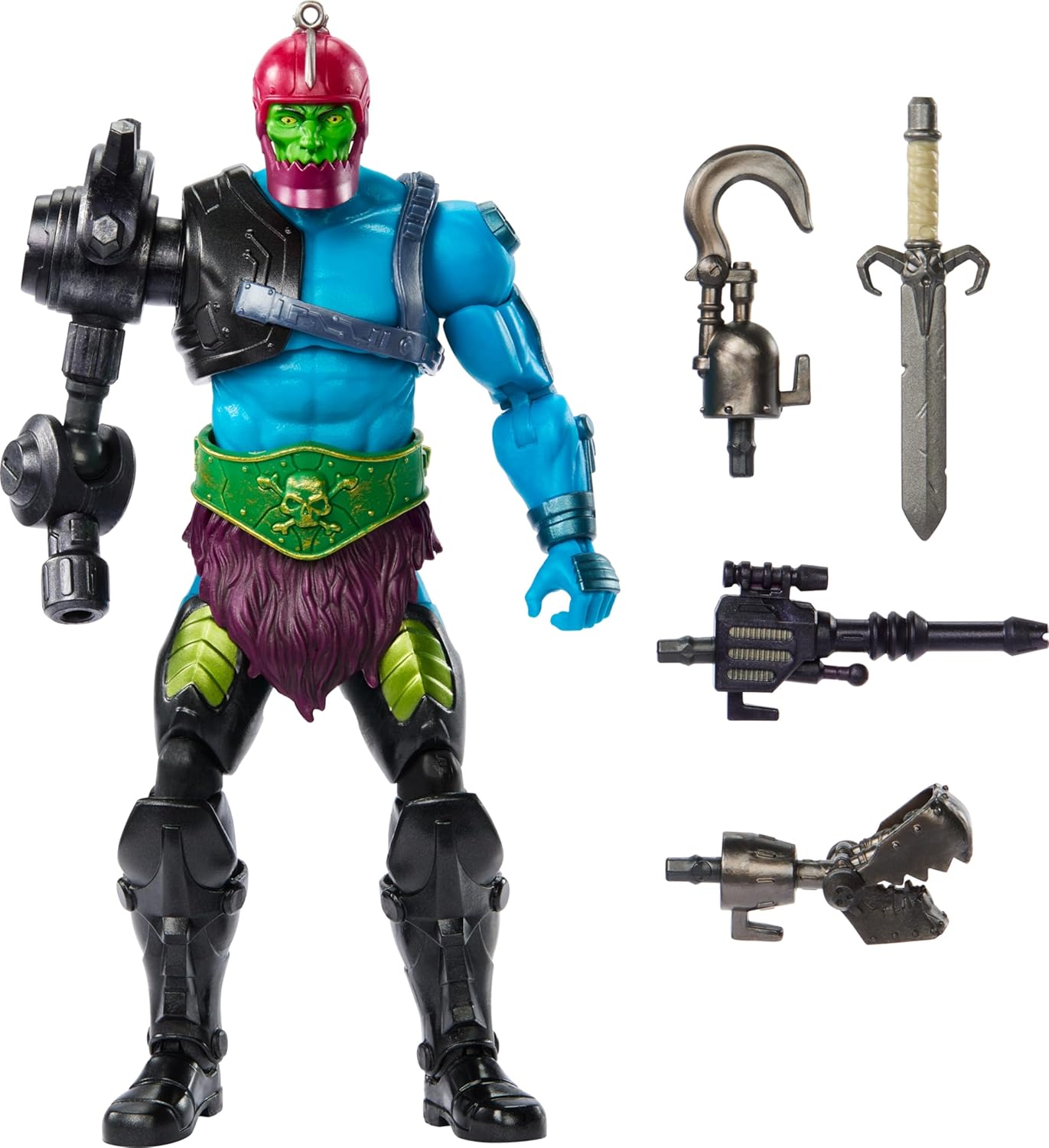 Masters of the Universe Masterverse New Eternia Trap Jaw figura de acción, coleccionable de lujo con 30 articulaciones y múltiples accesorios,