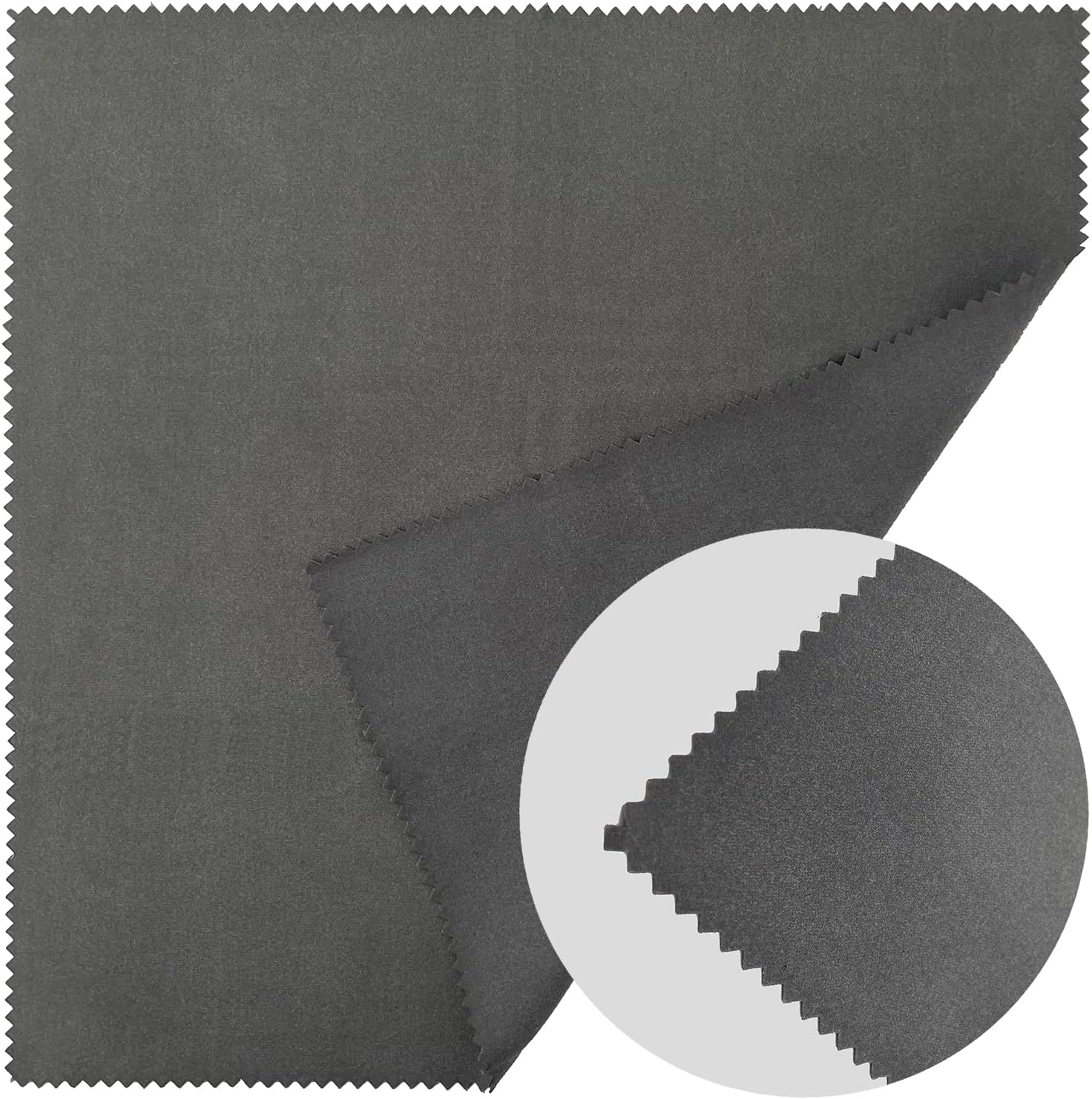 Paño de limpieza de pistola de silicona de 12 x 12 pulgadas, color gris, sin pelusas, pistola de pulido de microfibra, trapos de limpieza