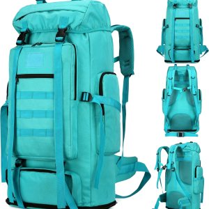 100L camping senderismo militar táctico mochila escalada al aire libre bolsas de deporte para acampar, mochilero, Azul lago, Mochilas Daypack 100L camping senderismo militar táctico mochila escalada al aire libre bolsas de deporte para acampar, mochilero, Azul lago, Mochilas Daypack