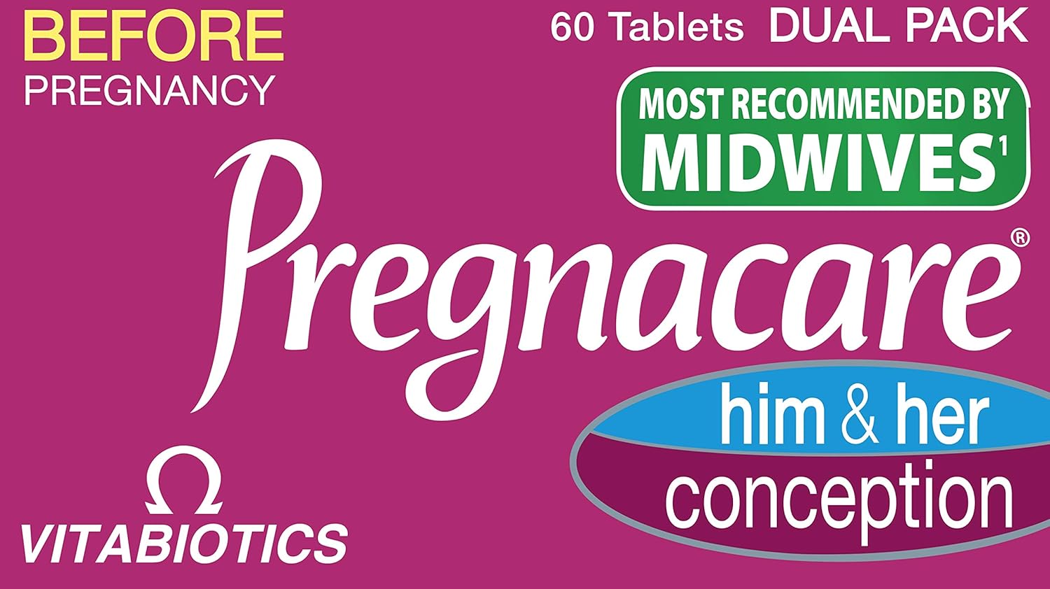 Vitabiotics – Pregnacare – His & Her Conception – 2×30 Tablets