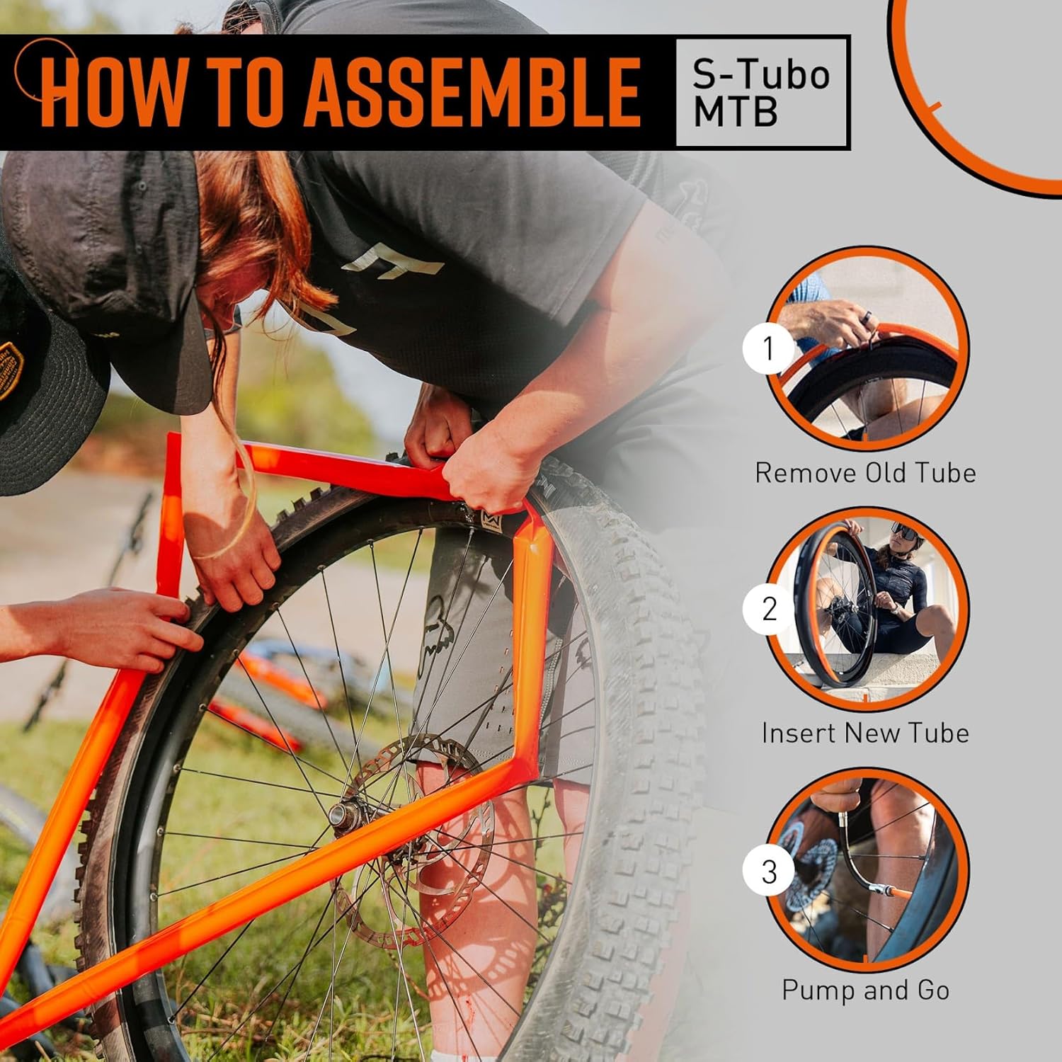 Tubolito – Tubo interior de bicicleta ultraligero MTB S-Tubo  Tubo de bicicleta de montaña Tubolito más ligero  Repuesto perfecto para sistema sin