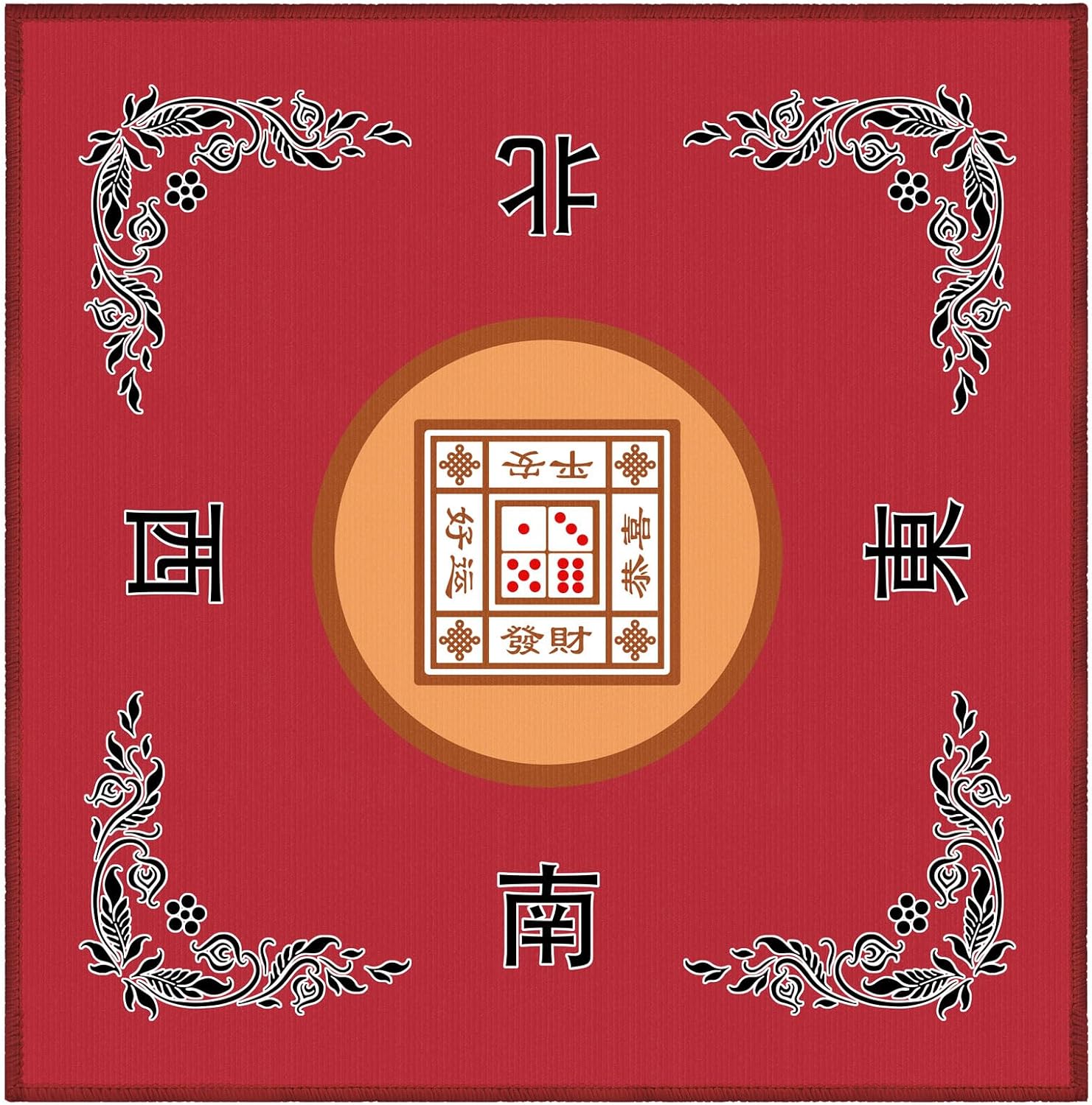Mahjong Mat, cubierta antideslizante y de reducción de ruido, 30.7 pulgadas de largo x 30.7 pulgadas de ancho (30.7 in x 30.7 in), mantel de