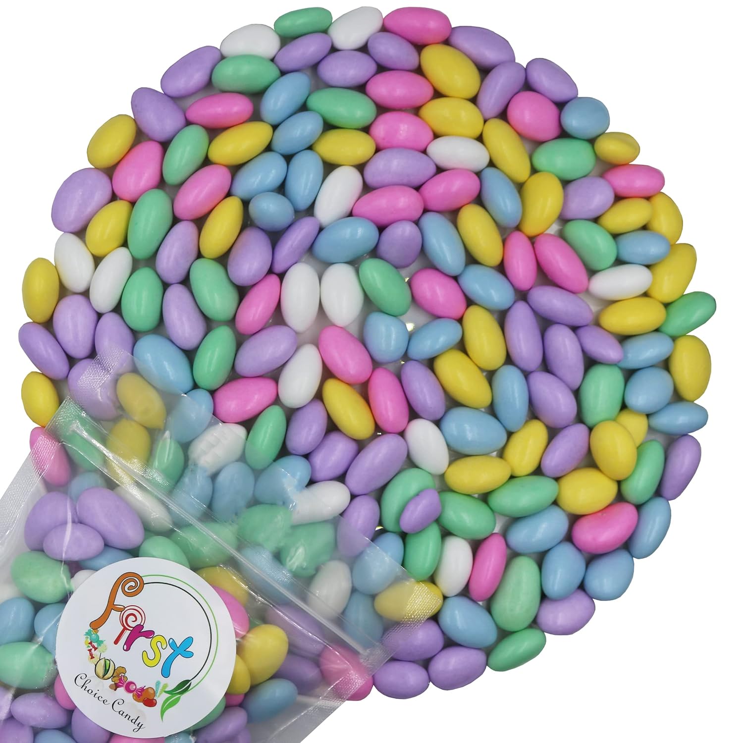 FirstChoiceCandy Almendras Jordan (5 libras, colores pastel surtidos)