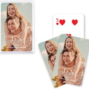 WEDDINGSTAR Tarjeta de juego impresa con foto personalizada, amor moderno (paquete de 30) WEDDINGSTAR Tarjeta de juego impresa con foto personalizada, amor moderno (paquete de 30)