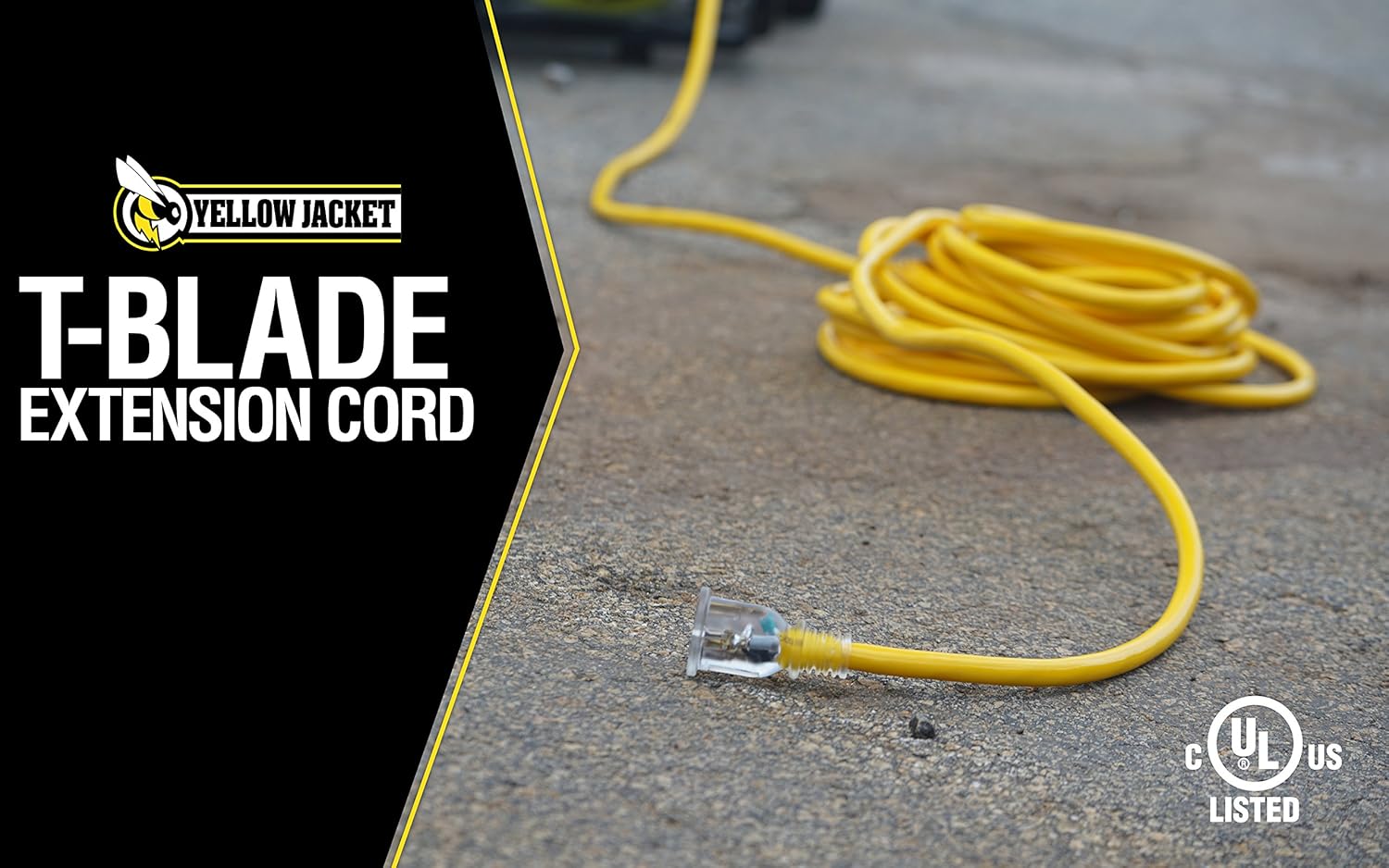 Yellow Jacket cable de extensión para contratista con puntas iluminadas T-Blade de 5 a 20Amp, 2992