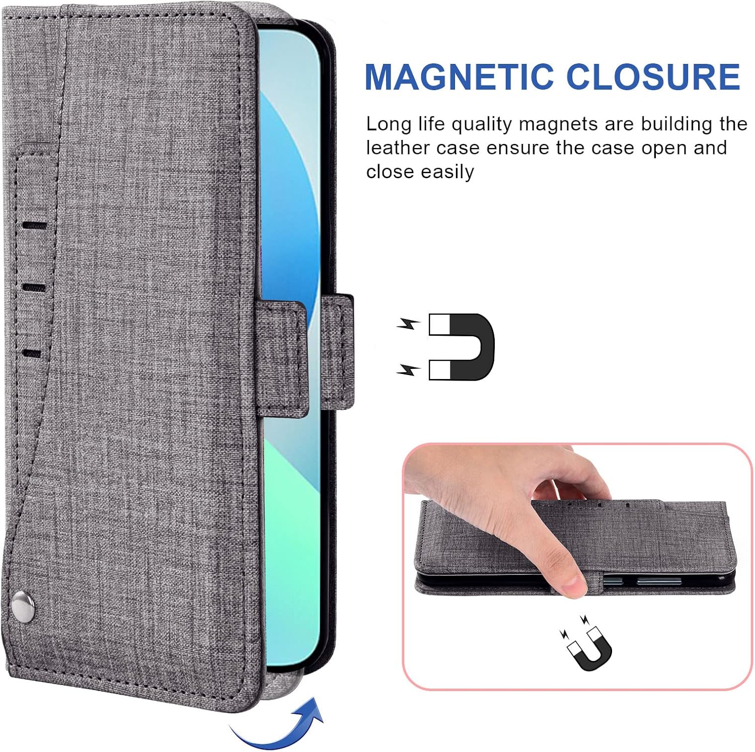 Asuwish Funda compatible con iPhone 13 de 6.1 pulgadas, protector de pantalla de vidrio templado y soporte para tarjetas, accesorios para celulares,