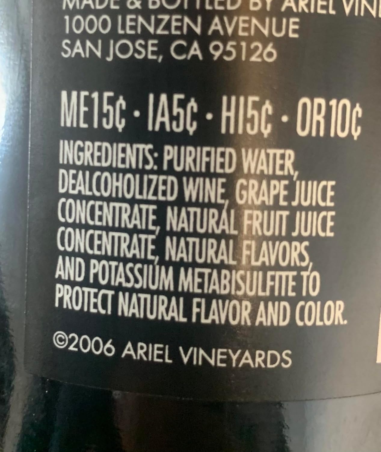 Ariel Vineyards Chardonnay y Cabernet Sauvignon – Vino desalcoholizado – Paquete de 2 unidades