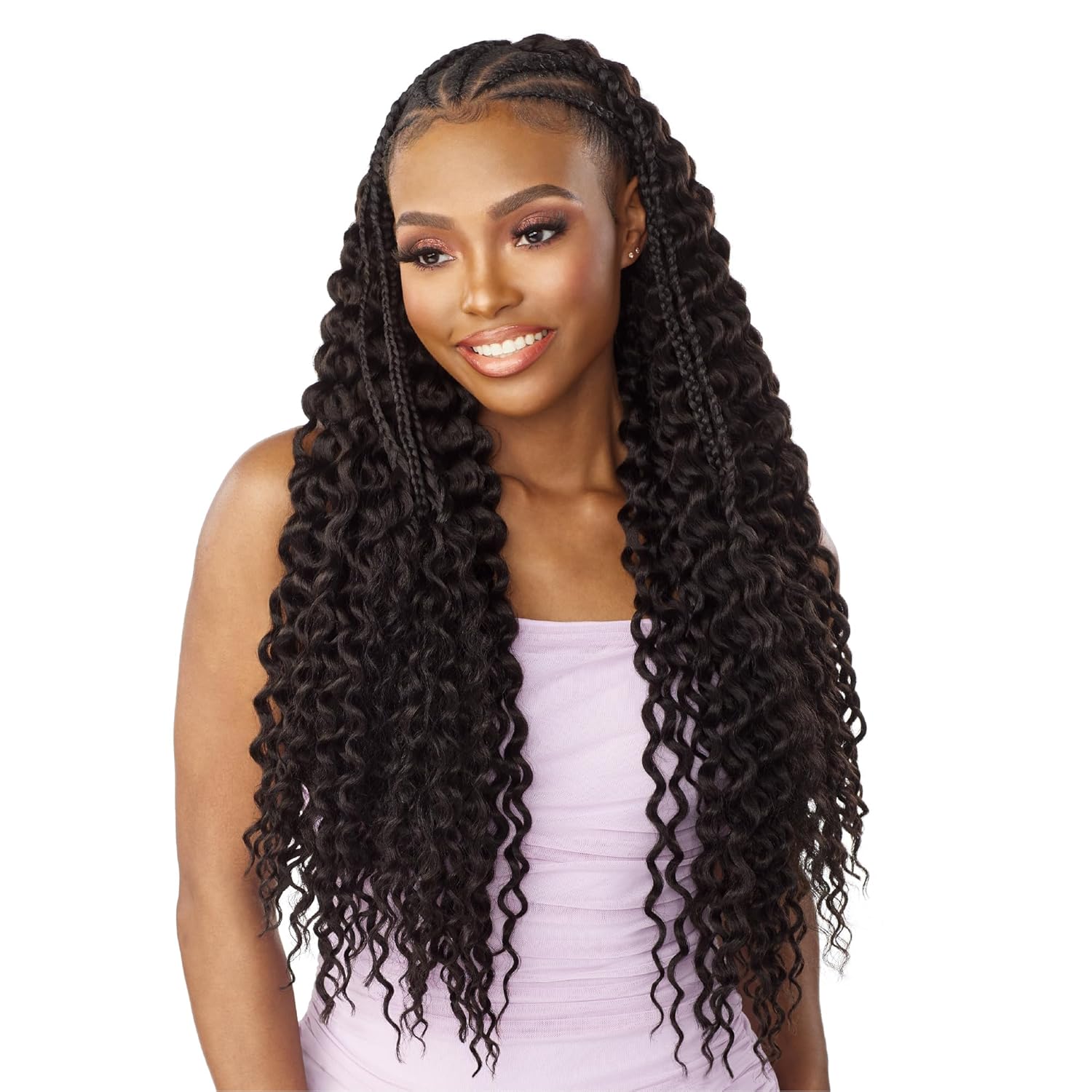 Sensationnel Lulutress Braid Out – Extensiones de cabello sintético trenzado 3X de 24 pulgadas con trenzas de ganchillo preestilizadas, LULUTRESS 3