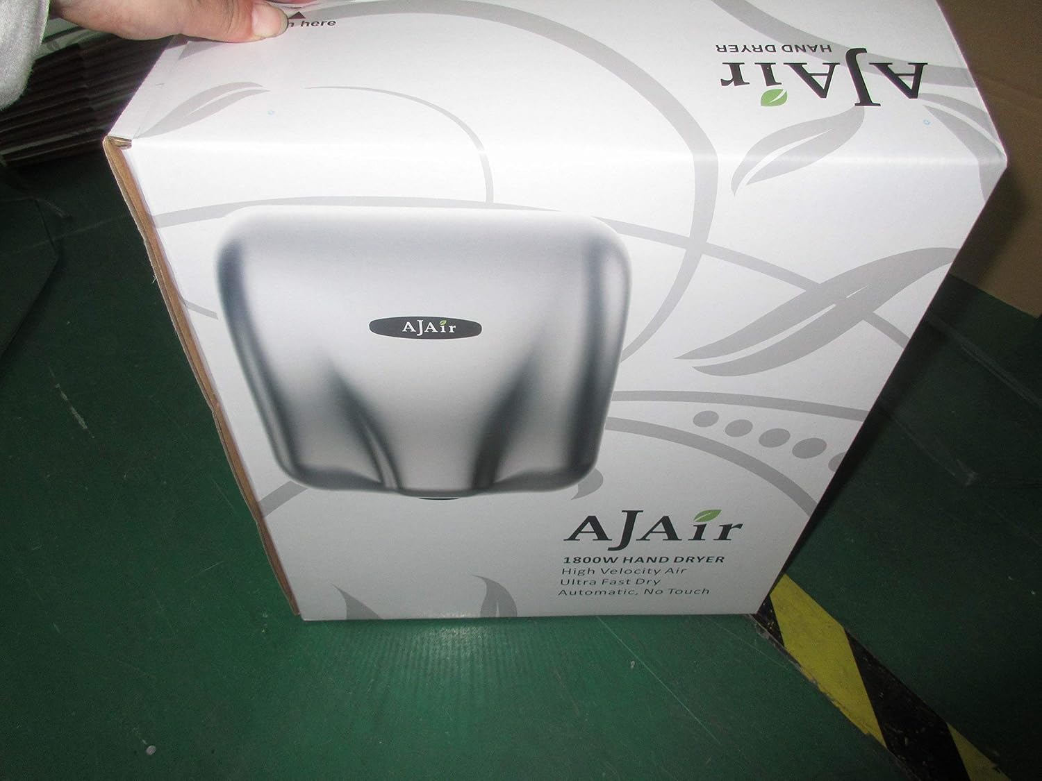 AjAir 1 Pack Heavy Duty Commercial 1800 Watts High Speed Automatic Hot Hand Dryer – Stainless Steel