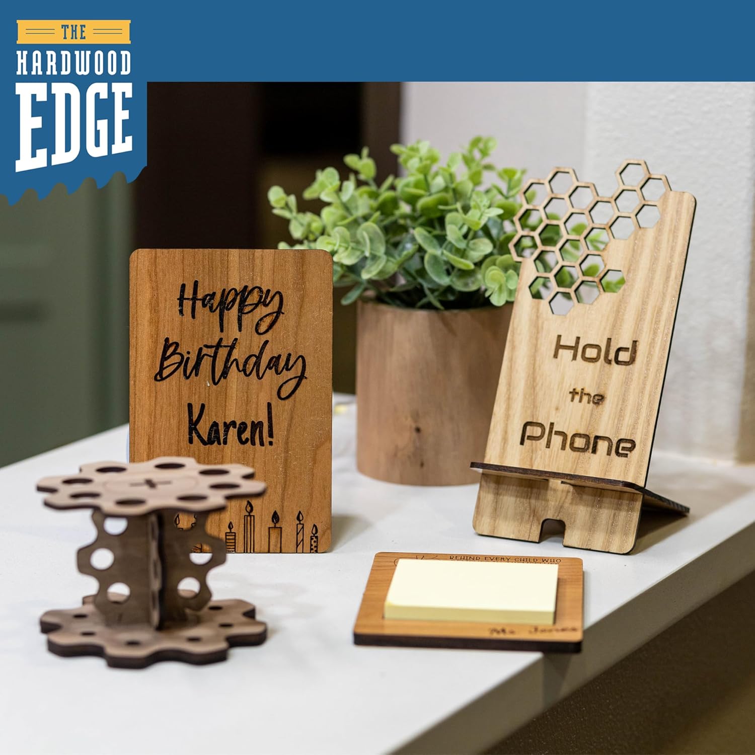 The Hardwood Edge Tablones de madera dura de fresno  Paquete de 4 piezas de madera de fresno para manualidades de madera sin terminar, 18 pulgadas