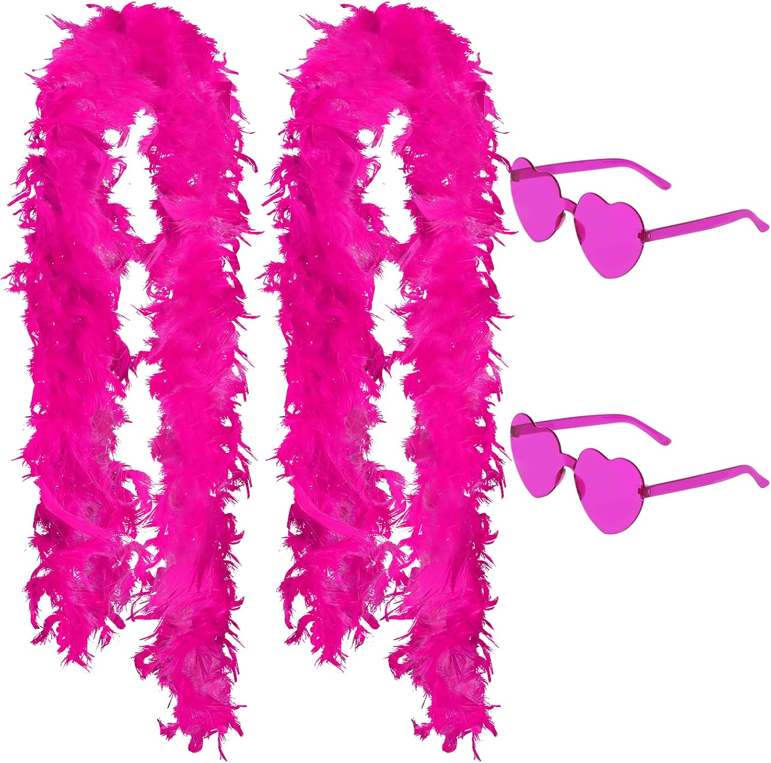 HaiMay Boa de plumas de pavo de 4.4 yardas 40G para manualidades, accesorios de ropa, vestido de boda latino, decoración de disfraces de fiesta en