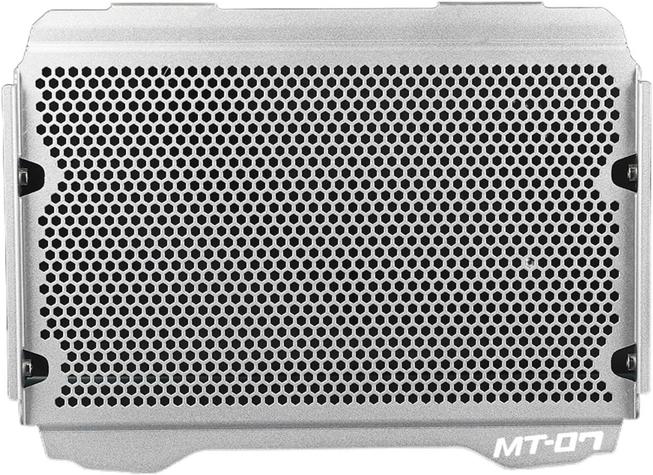 Radiator Protective Grille Motorcycle Radiator Grille Grill Guard Cover Fit for Yamahaha MT-07 FZ-07 Radiator Protective mesh (Color  MT07 Silver)