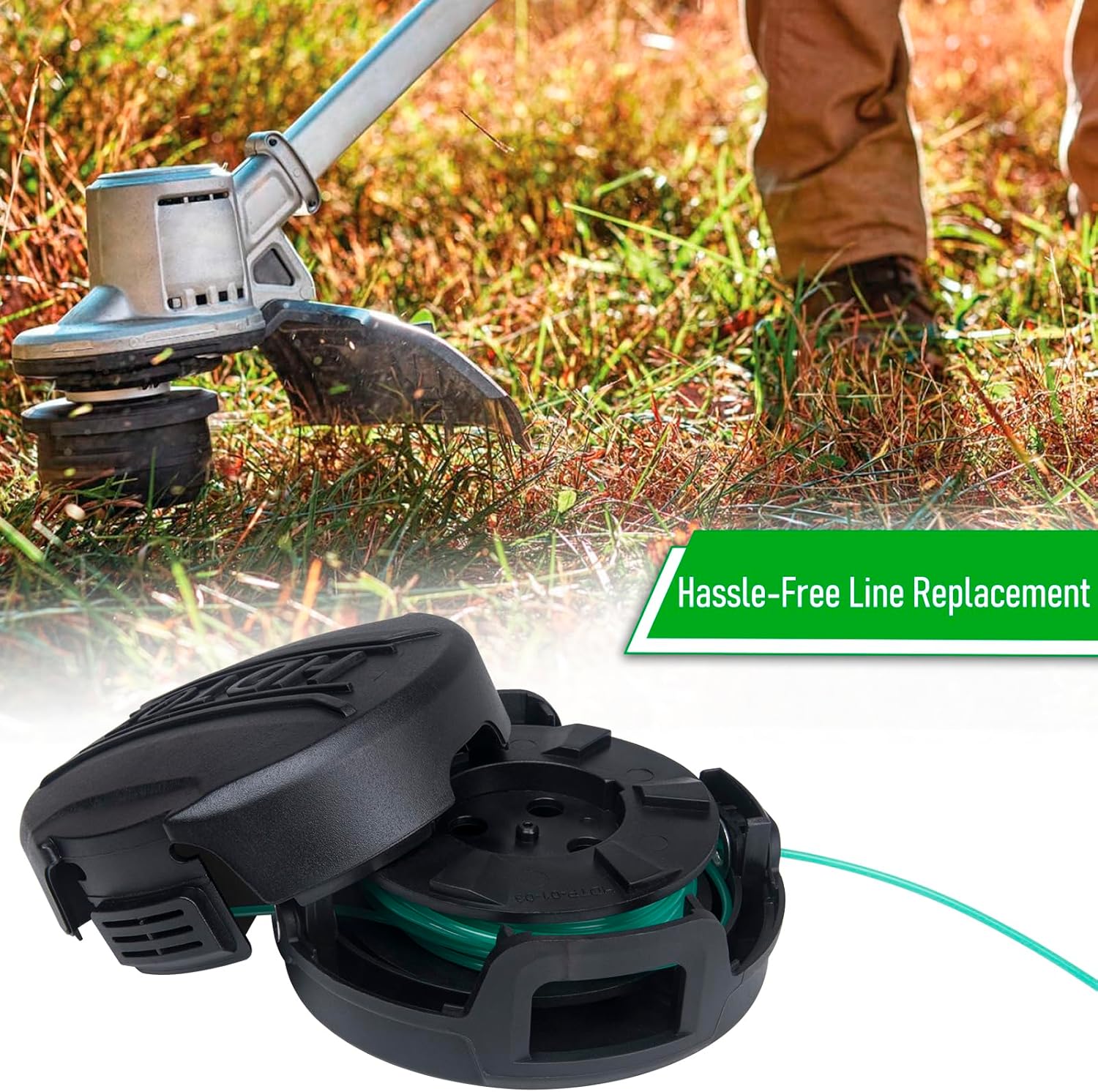 DWO1DT995 – Cabezal de recortadora compatible con Dewalt DCST920 DCST922 DCST925 DCST970 DCST990 Piezas de recortadora, carrete de repuesto de