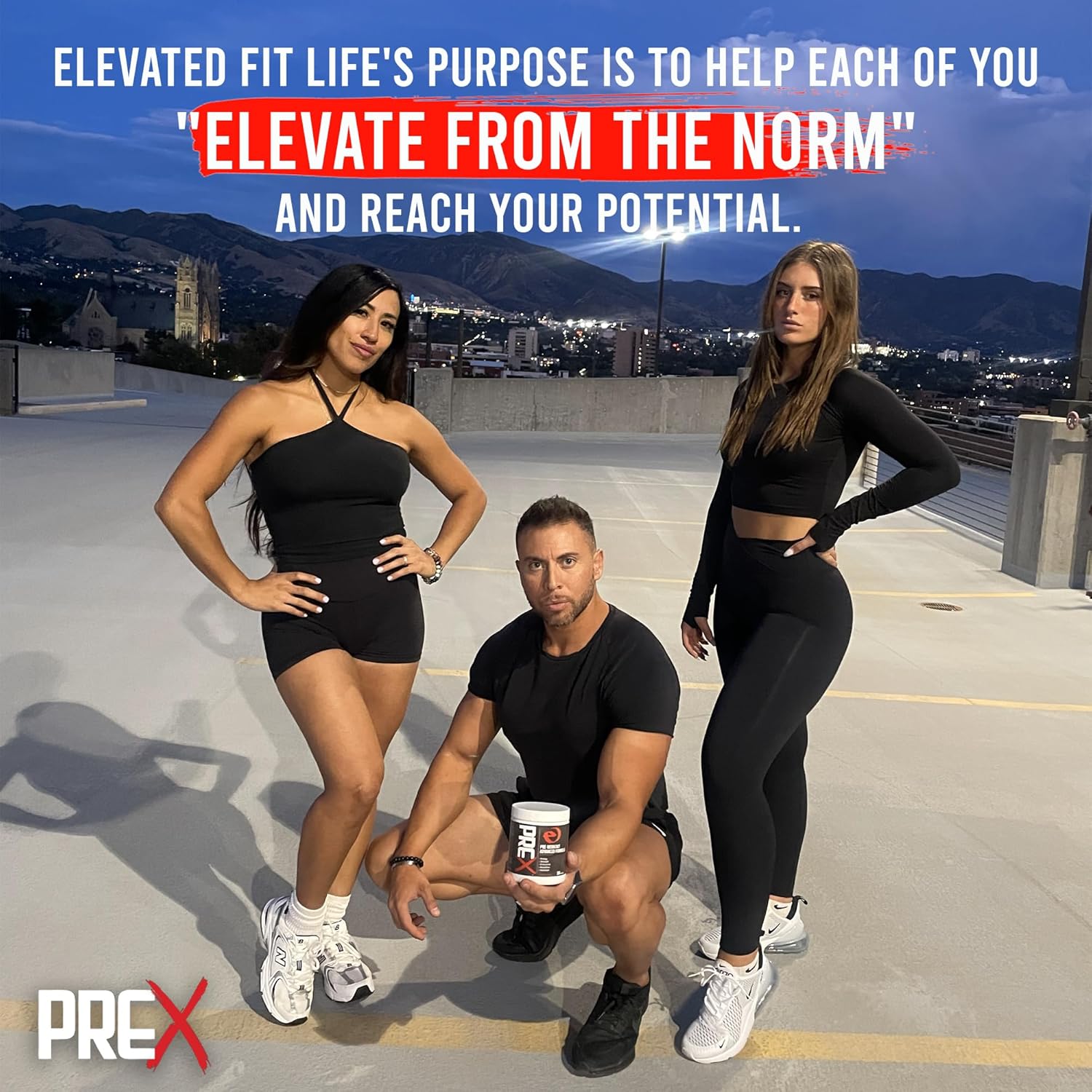 Elevated PREX – Fórmula avanzada para antes del entrenamiento, energía, fuerza, resistencia, flujo sanguíneo, hidratación, suplemento en polvo para