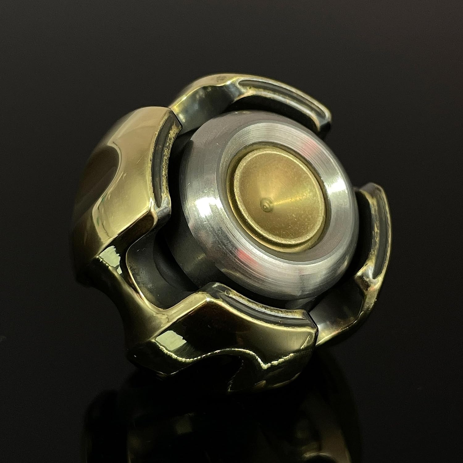 Mecánico ojo latón Fidget Spinner R188 Rodamiento EDC Metal Hand Spinner ADHD Herramienta Focus Ansiedad Alivio del estrés Juguetes aburrimiento