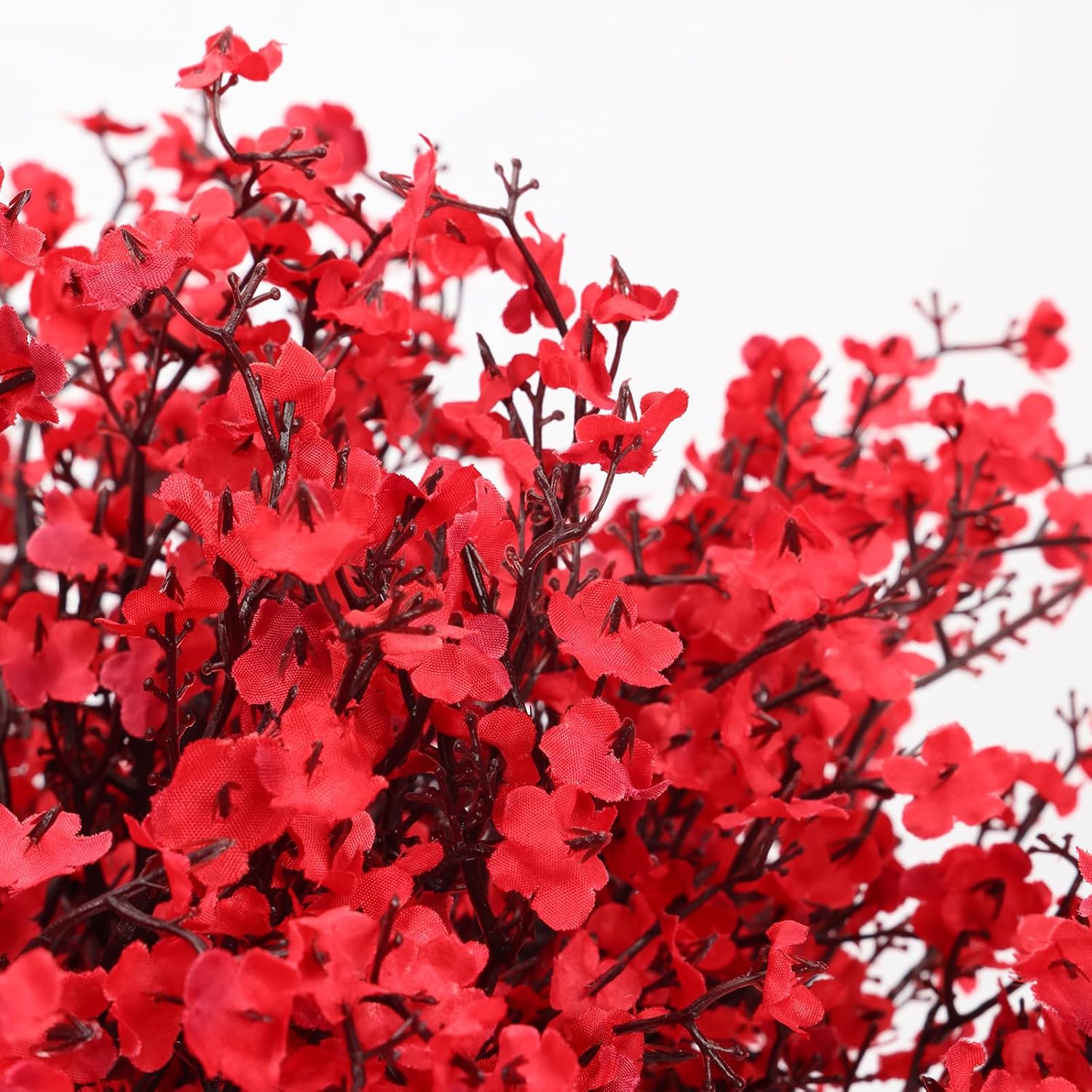 CEWOR 10 paquetes de flores falsas para decoración de otoño, imitación de aliento de bebé, flores artificiales de seda de gypsophila, ramos florales