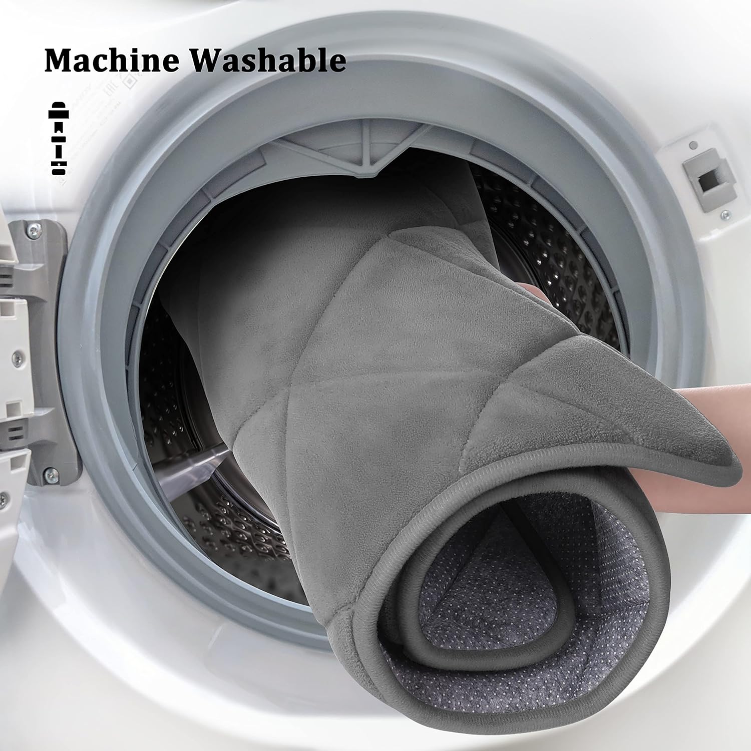 chakme Tapete de baño de espuma viscoelástica de 20 x 32 pulgadas, súper suave, absorbente, antideslizante, lavable a máquina, para suelo de baño,