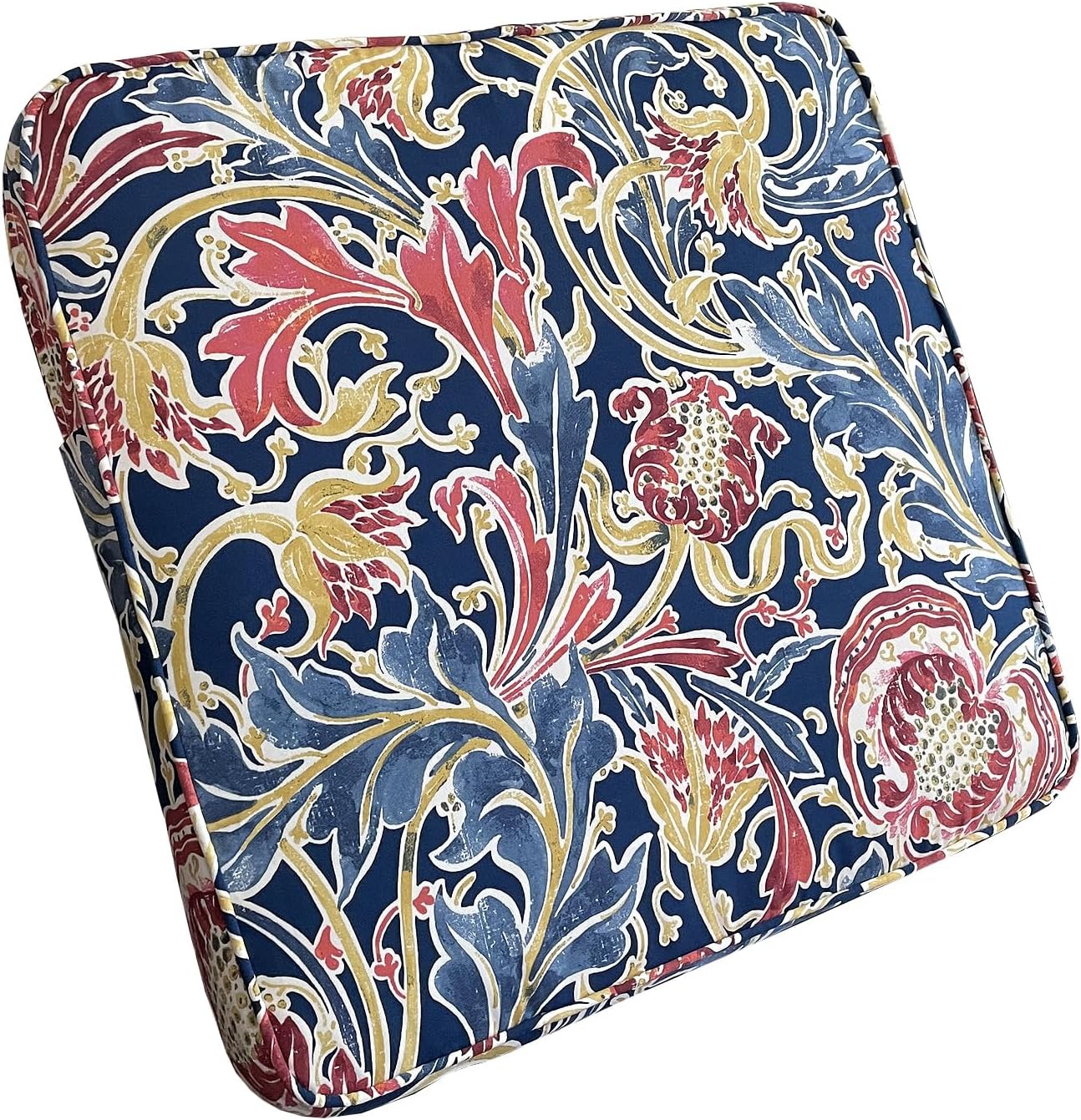 BELLRINO Juego de 4 fundas de cojín decorativas impermeables para exteriores, de 24 x 24 x 4 pulgadas, para silla, asiento, jardín, banco, porche,