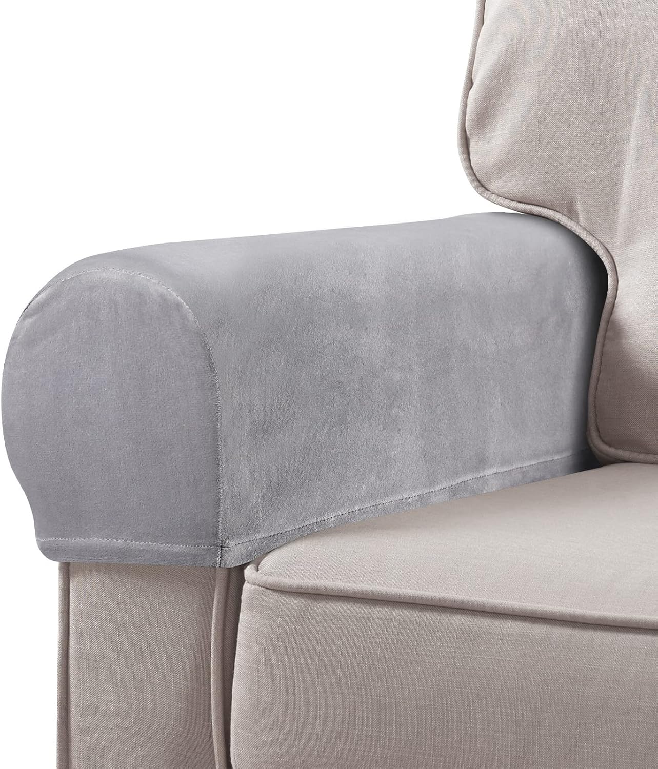 BESPORTBLE 2 protectores de brazo de silla de tela elástica para reposabrazos de sofá, funda protectora elástica para el hogar, oficina, reclinable,
