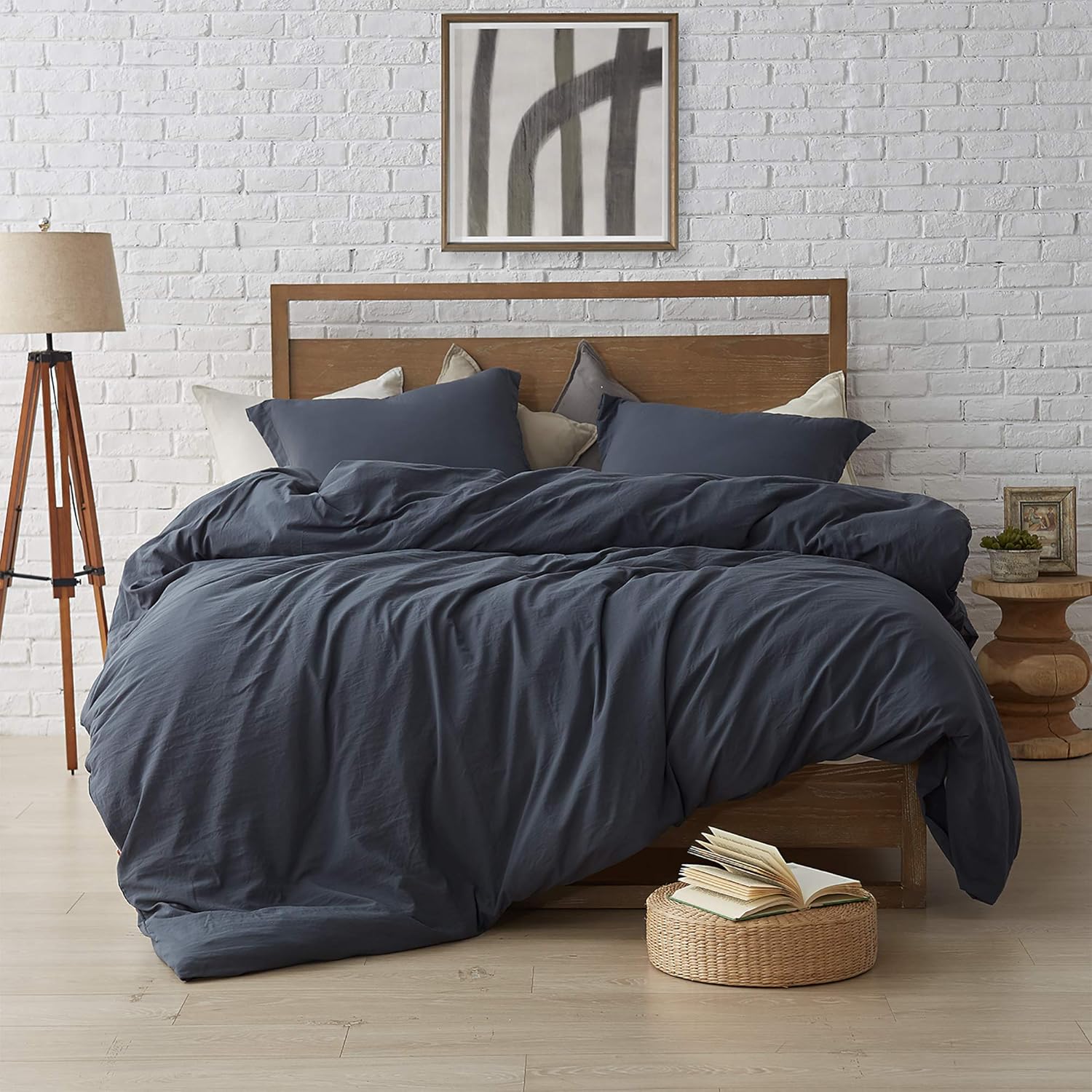 Funda nórdica – Natural Loft Queen – Negro descolorido