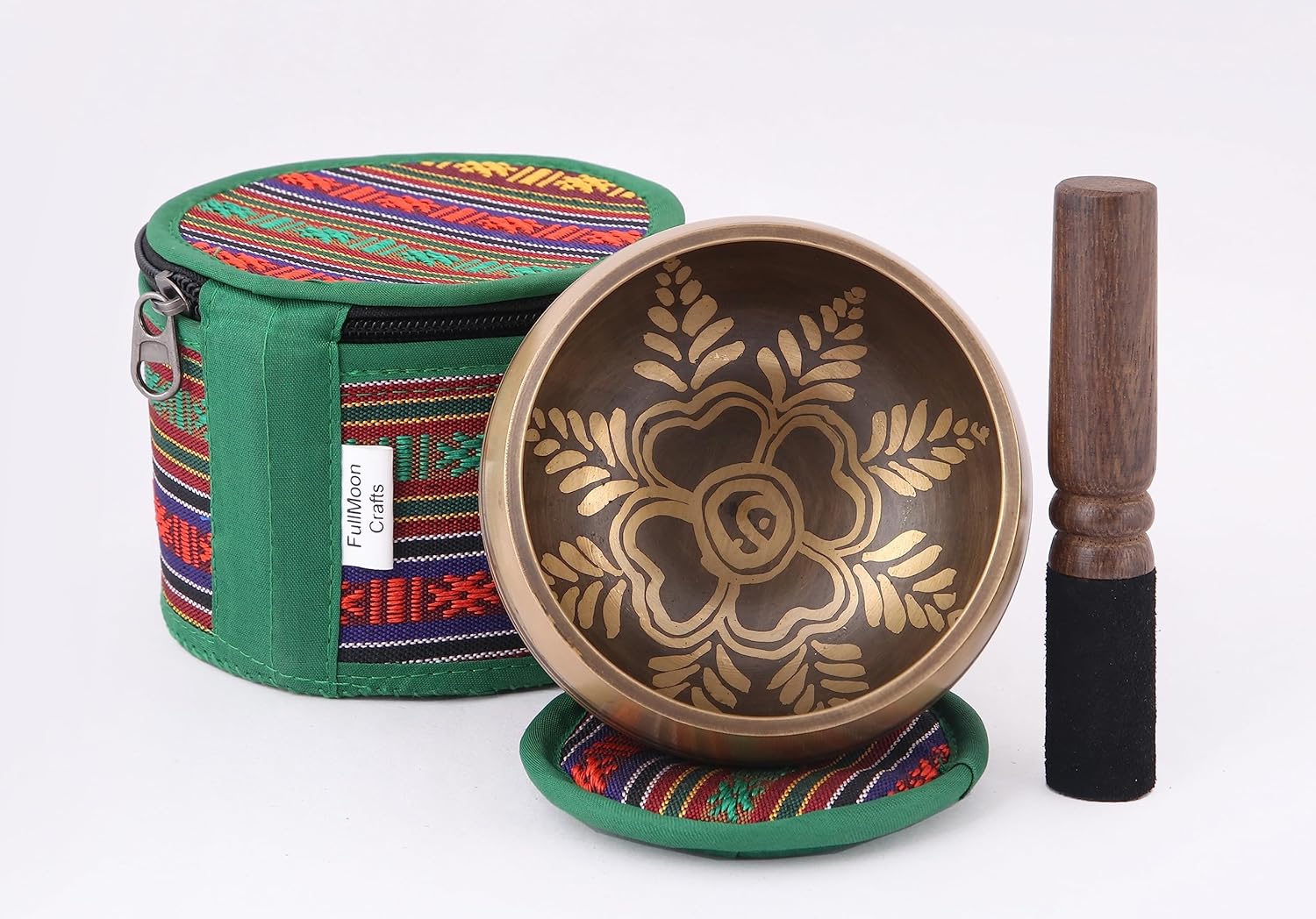 Full Moon Craft – Juego de cuencos tibetanos en espiral para yoga, meditación, atención plena, fácil de aprender y mejor para regalo