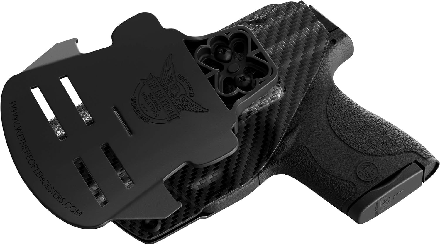 We The People Holsters – Fibra de carbono – Cinturón exterior abierto – Funda OWB Kydex – Conduccióninclinaciónretención ajustable