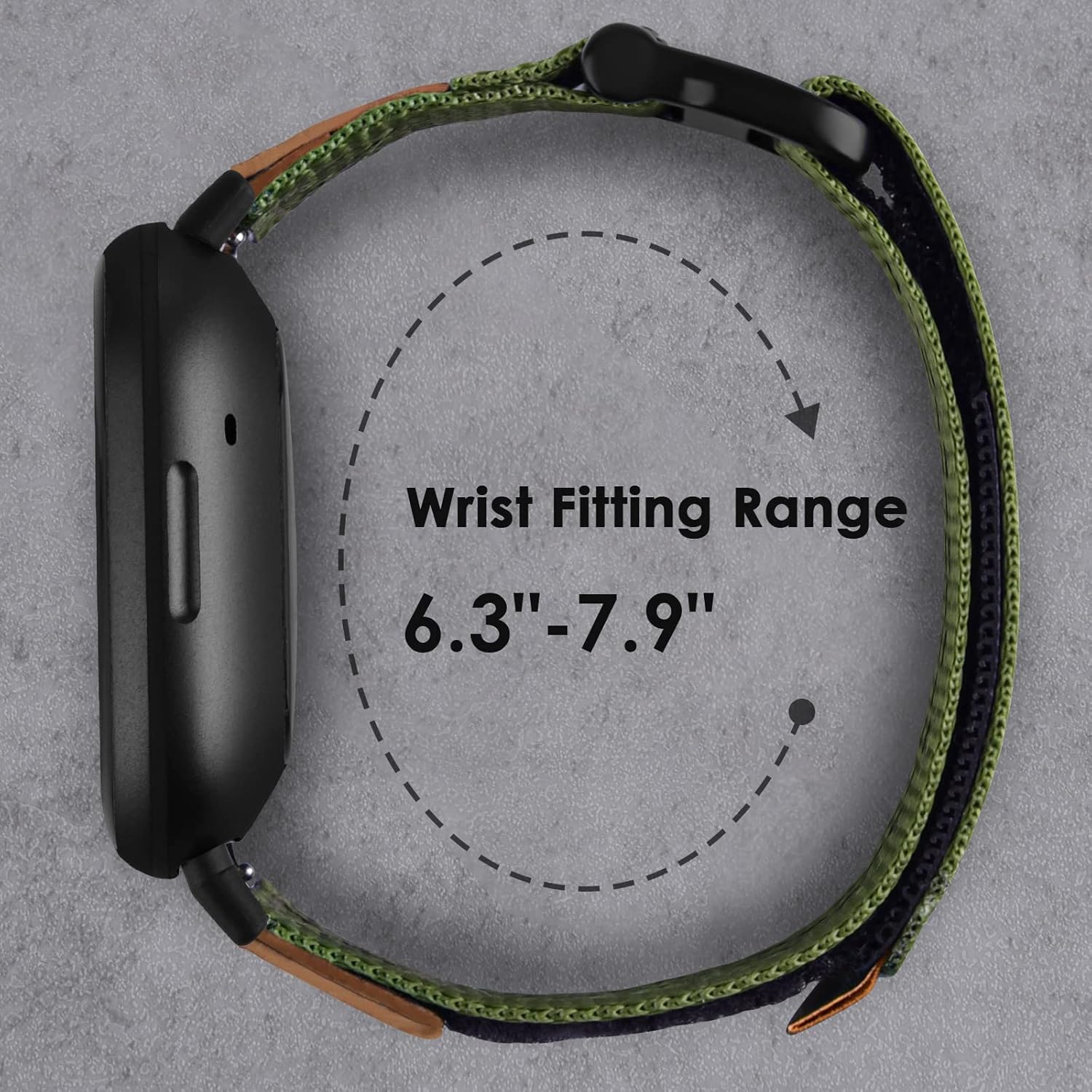 CAGOS Correas de repuesto para Fitbit Versa 3, Versa 4, Fitbit Sense, Sense 2, para mujeres y hombres, correa de nailon resistente, transpirable,