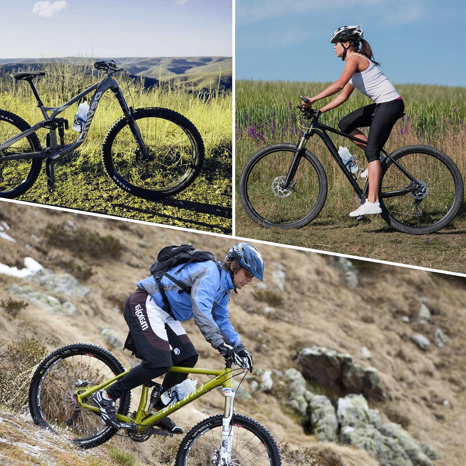 Portabotellas de agua para bicicleta, portabotellas de ciclismo, paquete de 2