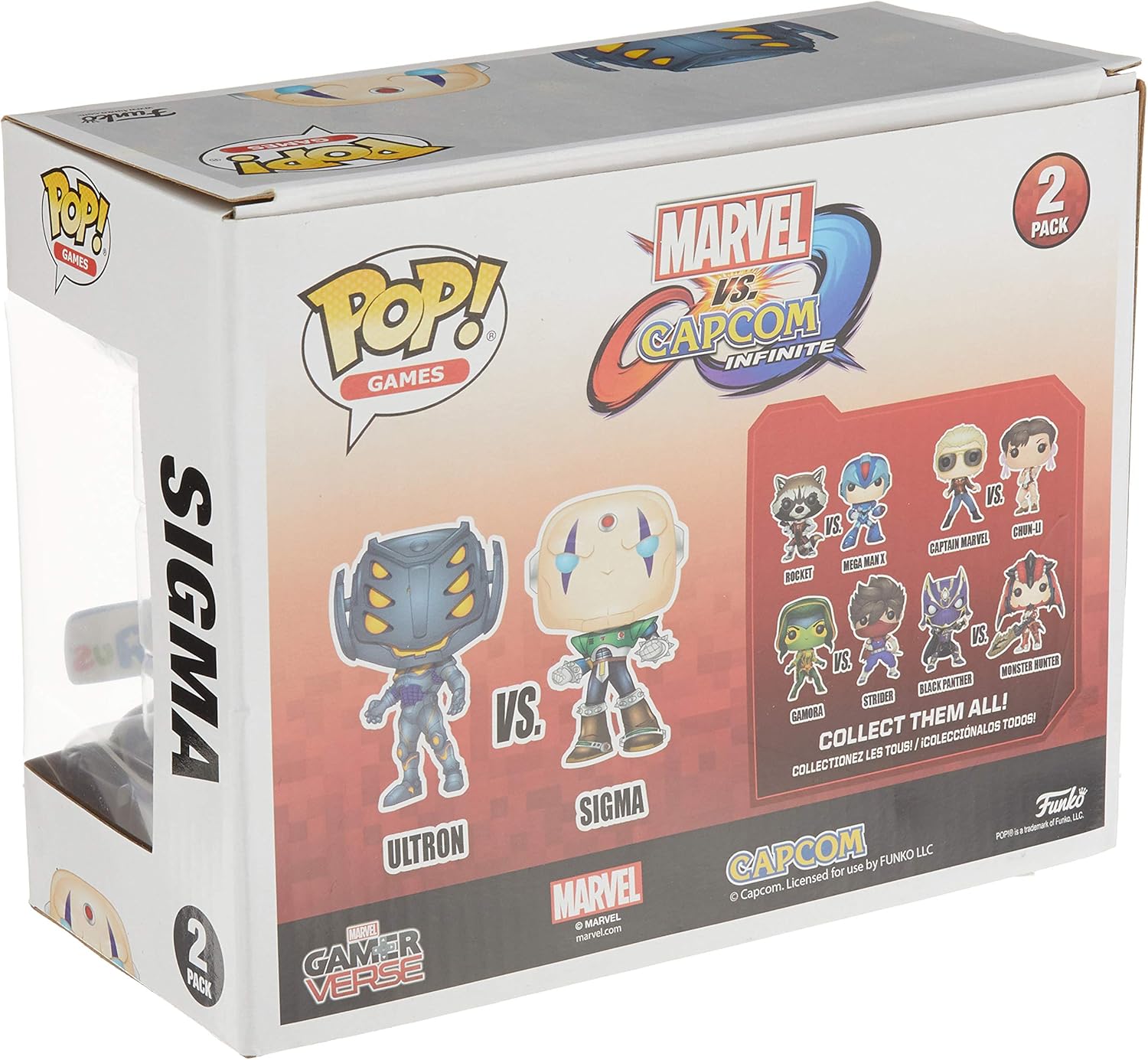 Marvel vs. Capcom Infinite POP! Games – Figura de vinilo (2 unidades, Ultron vs. Sigma, 3.5 in)